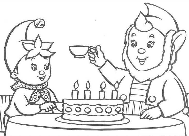 Noddy coloring pages