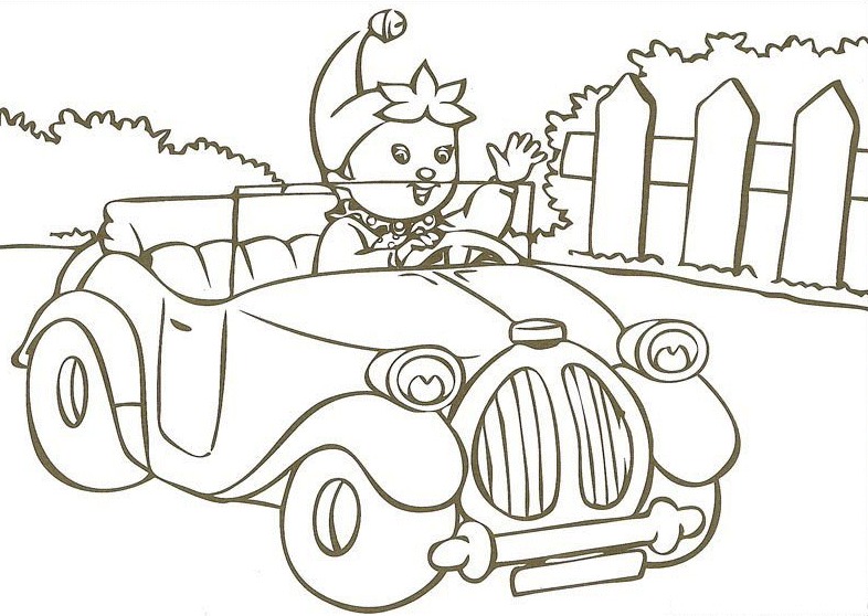 Noddy coloring pages