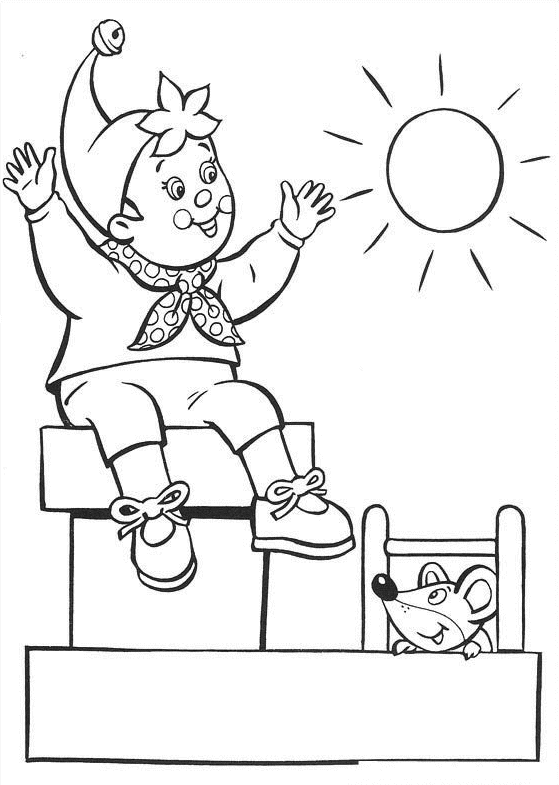 Noddy coloring pages