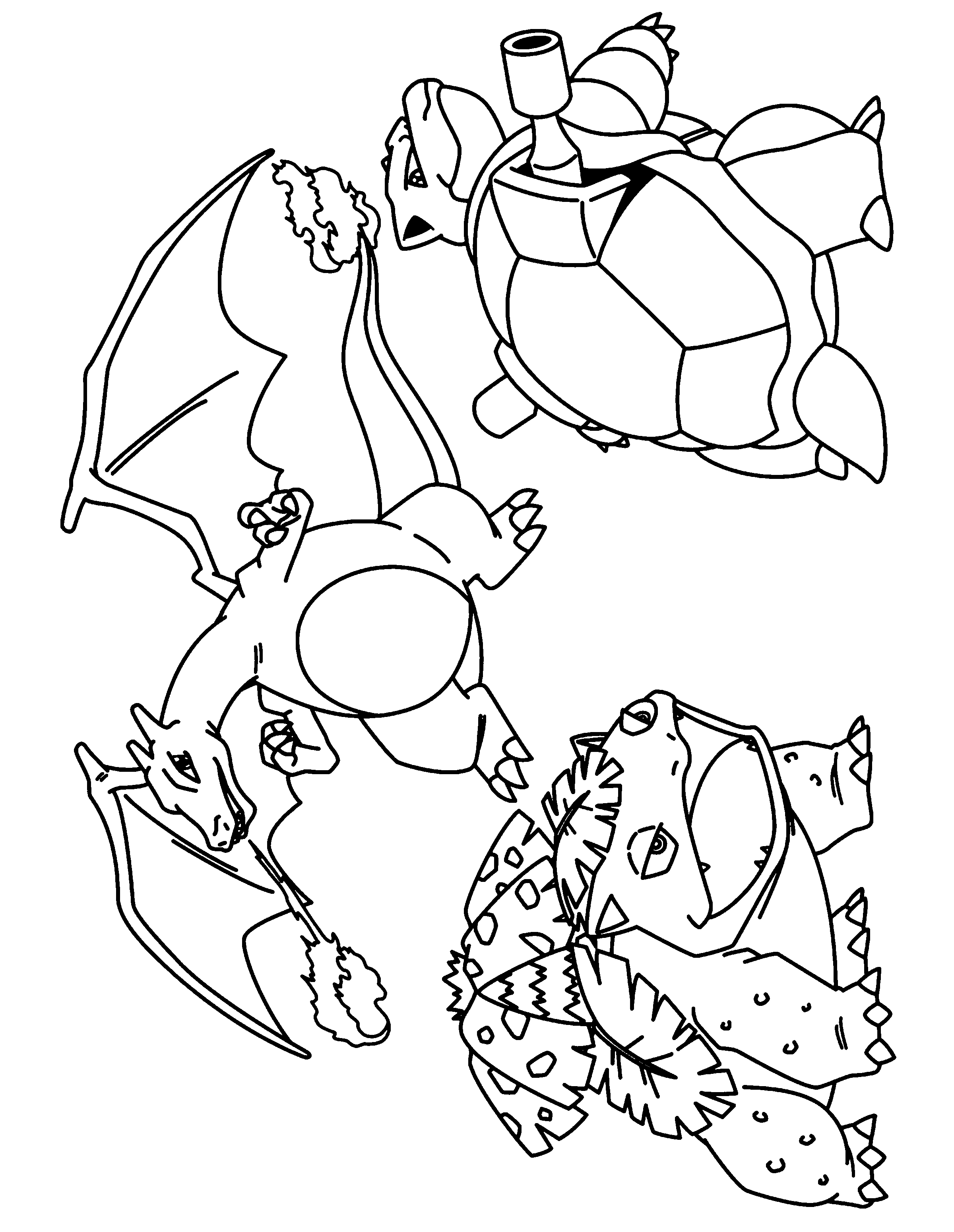 Pokemon advanced coloring pages