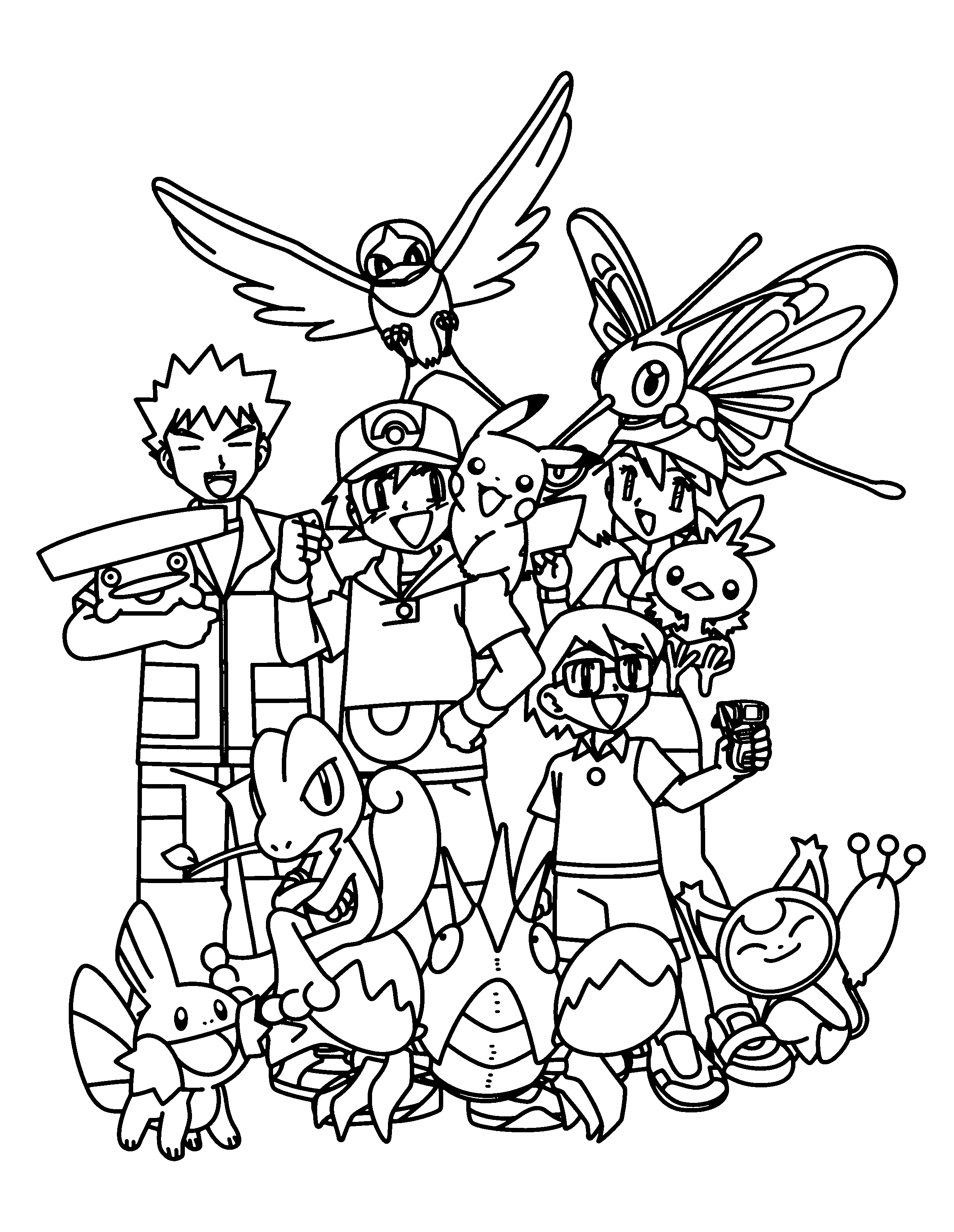 Pokemon advanced coloring pages