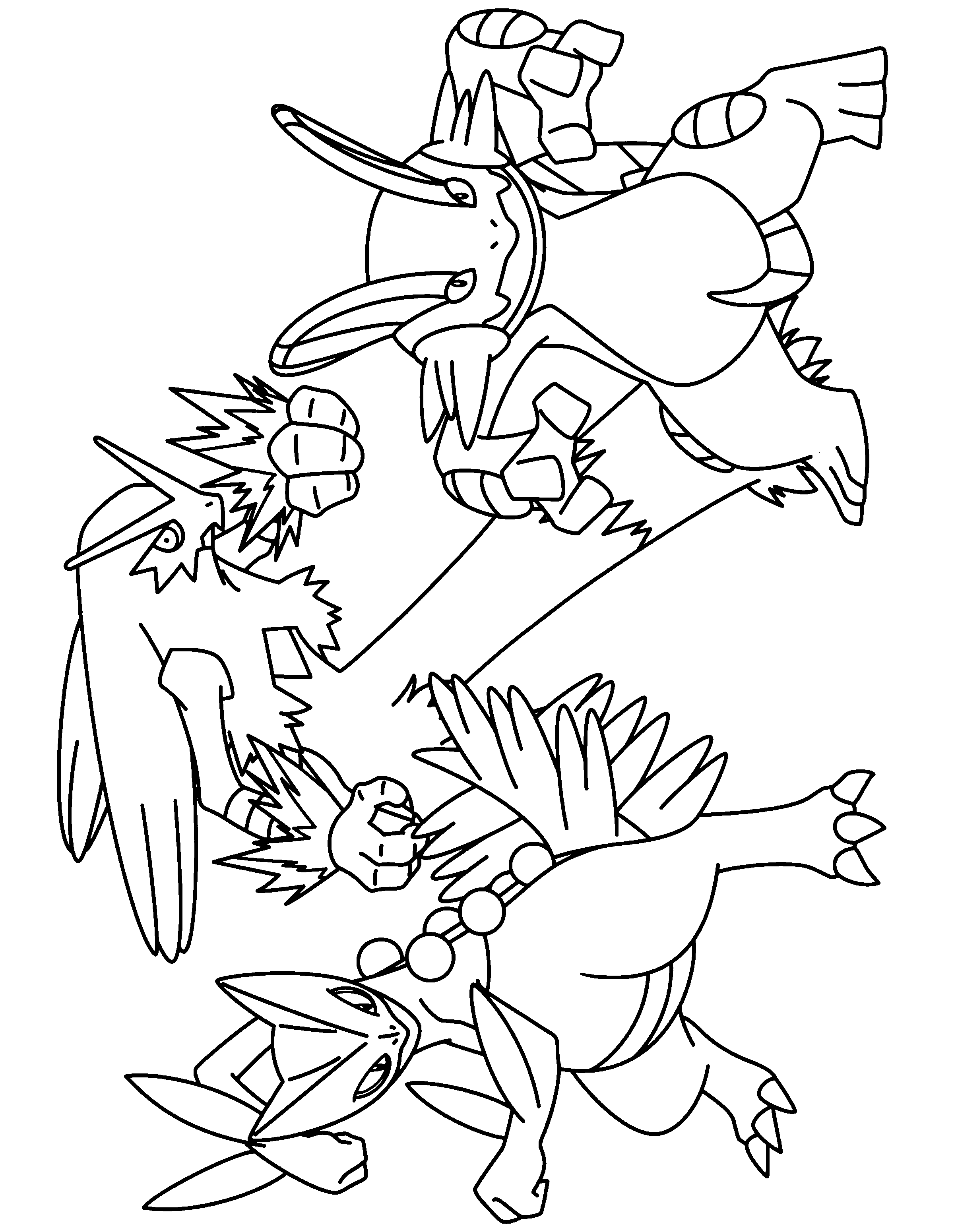 Pokemon advanced coloring pages