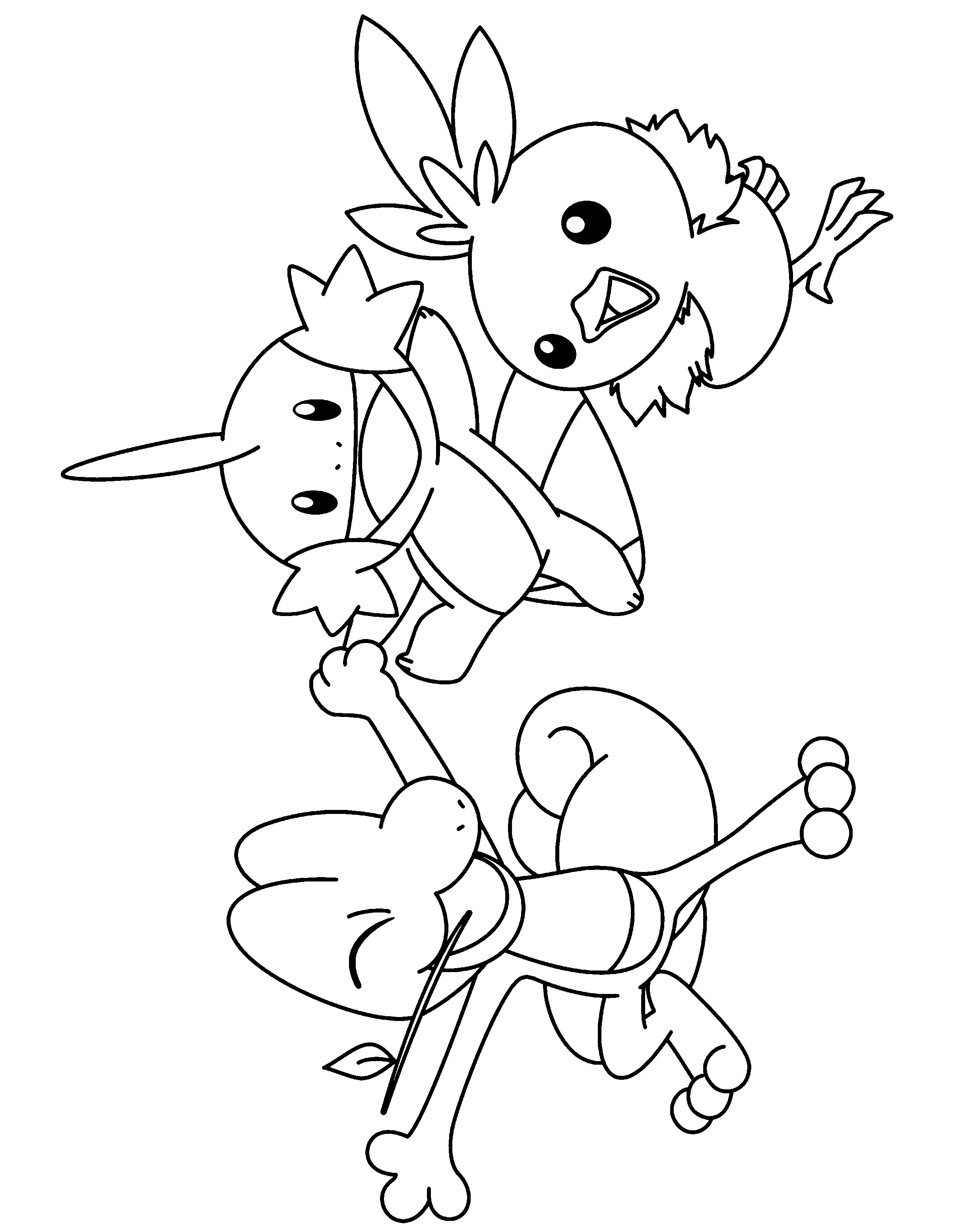 Pokemon advanced coloring pages