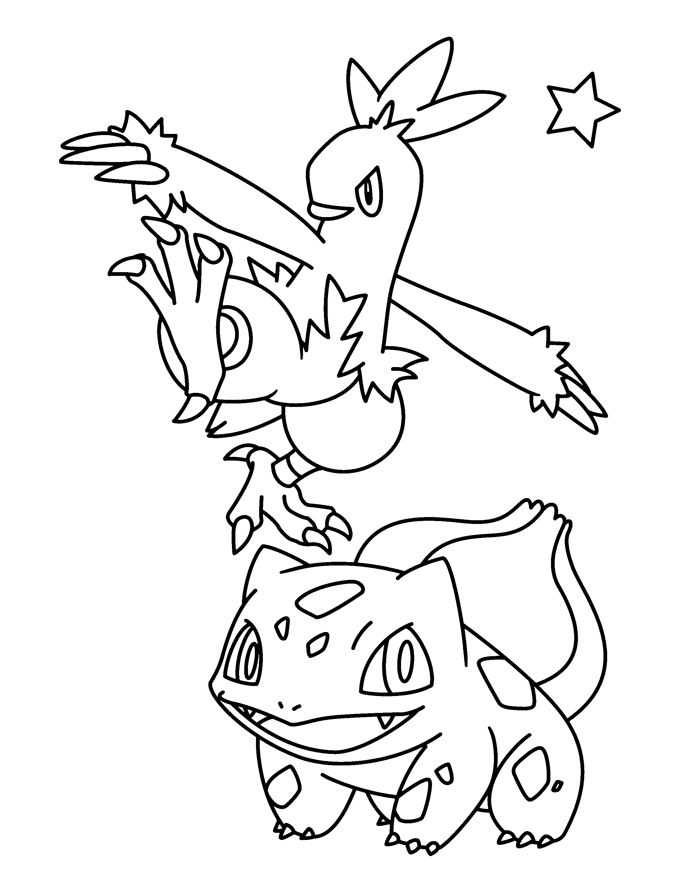 Pokemon advanced coloring pages