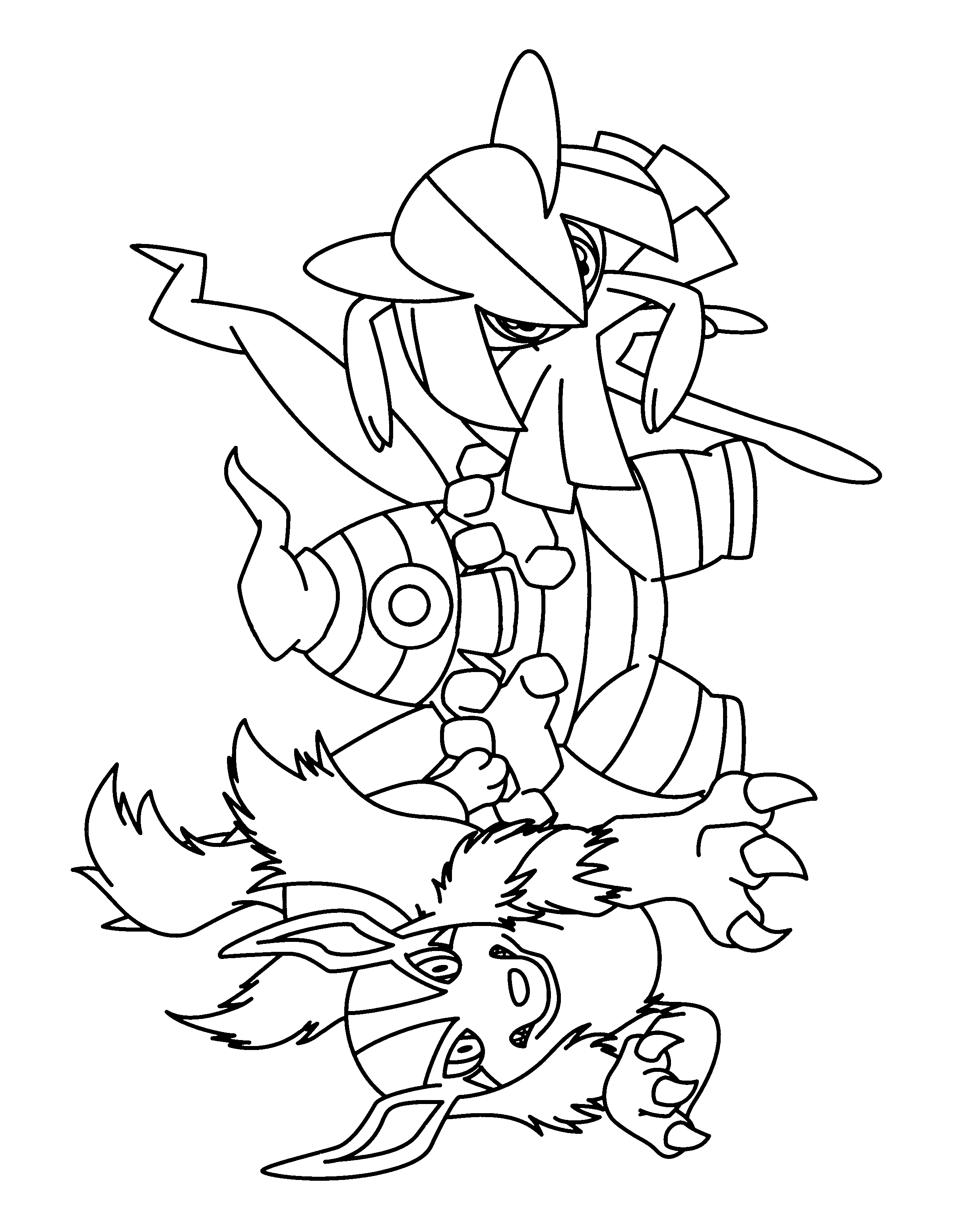 Pokemon advanced coloring pages