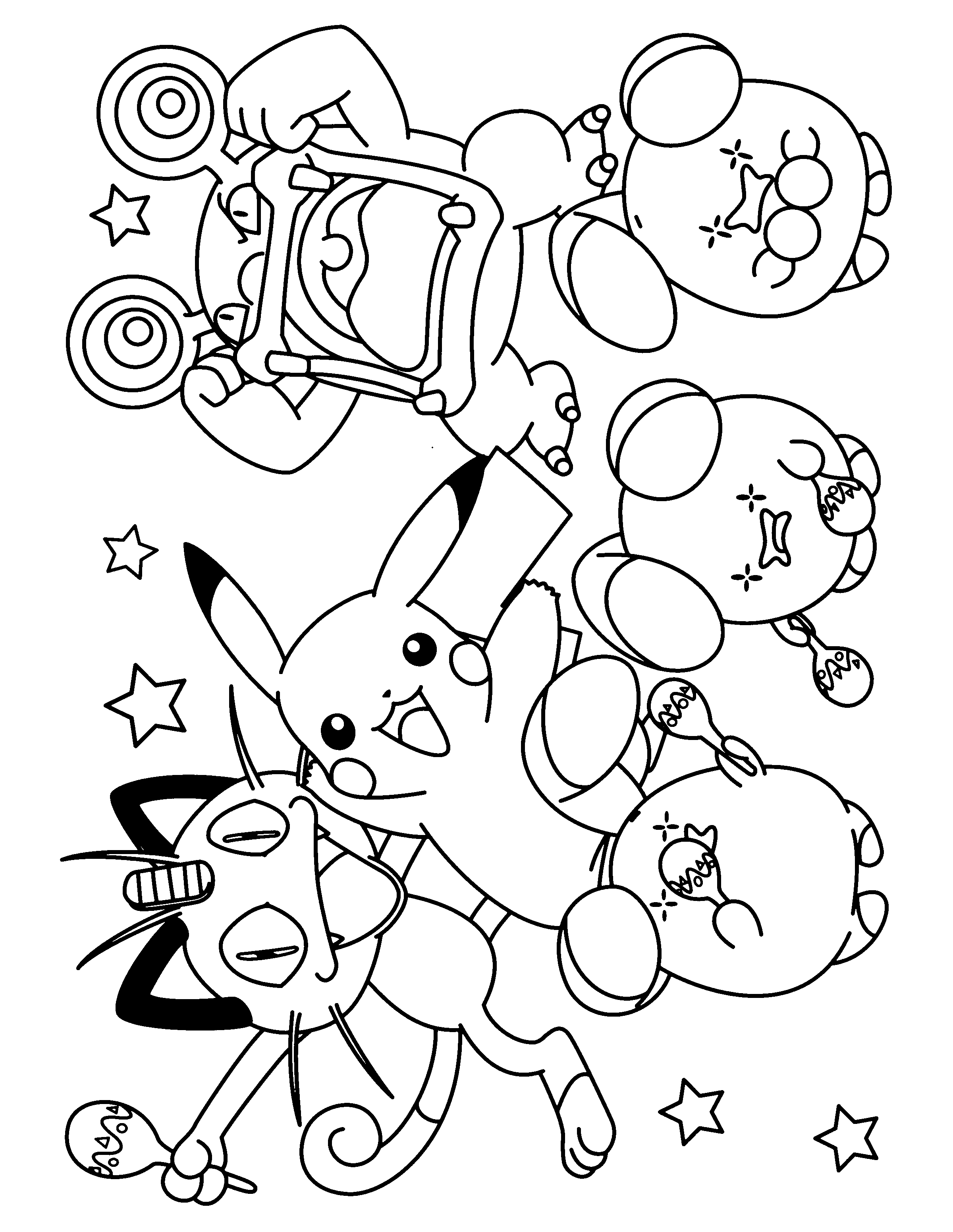 Pokemon advanced coloring pages