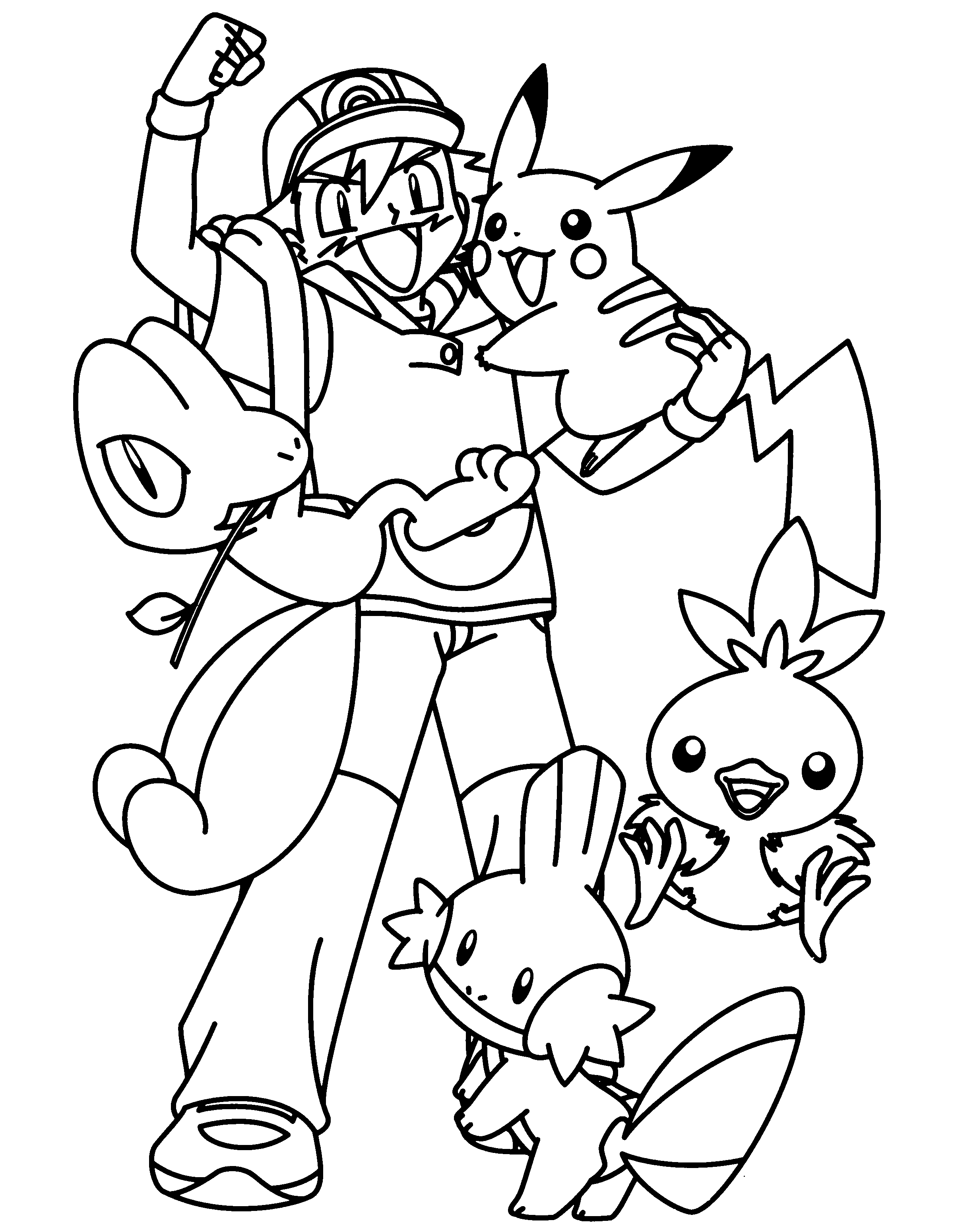 Pokemon advanced coloring pages