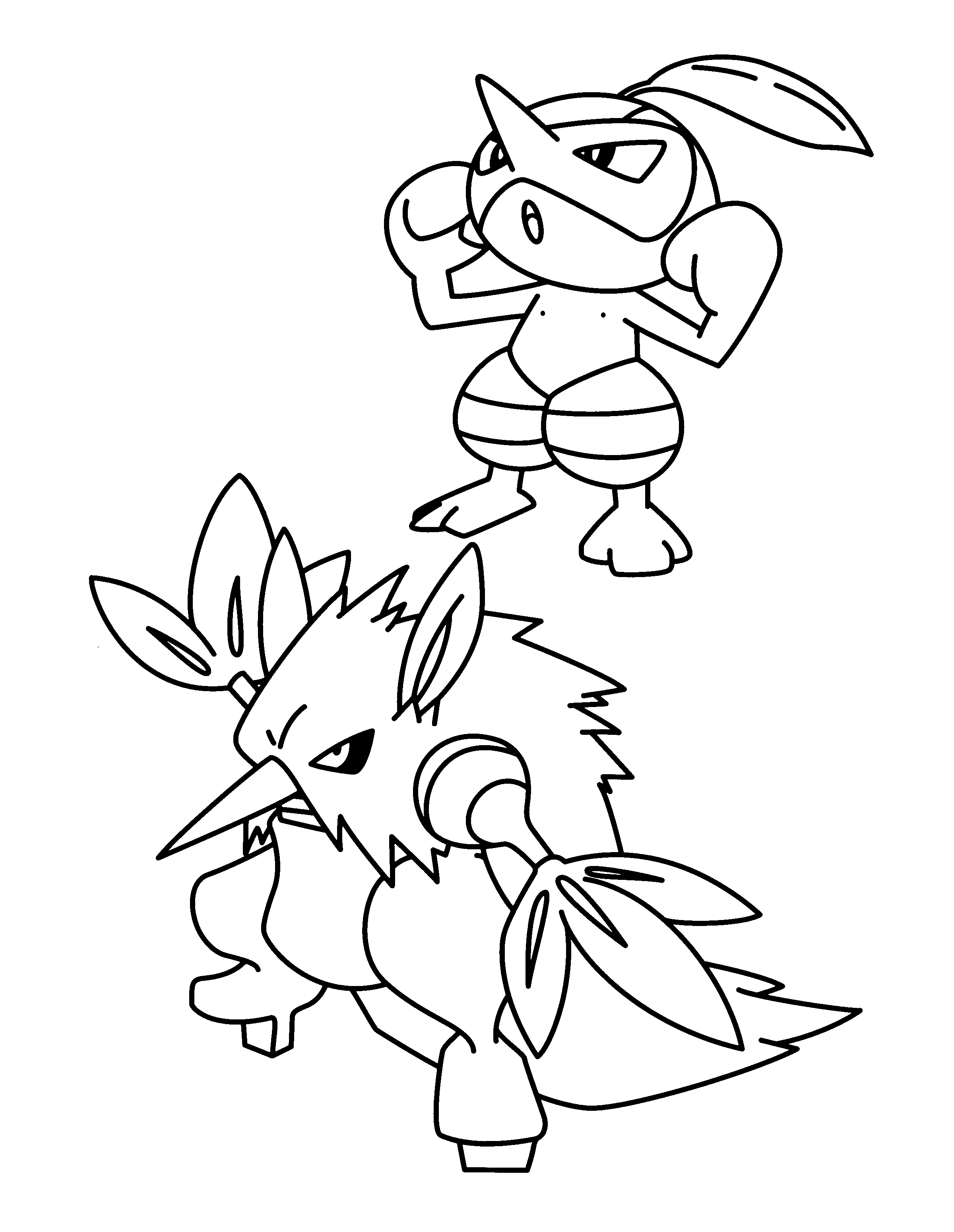 Pokemon advanced coloring pages