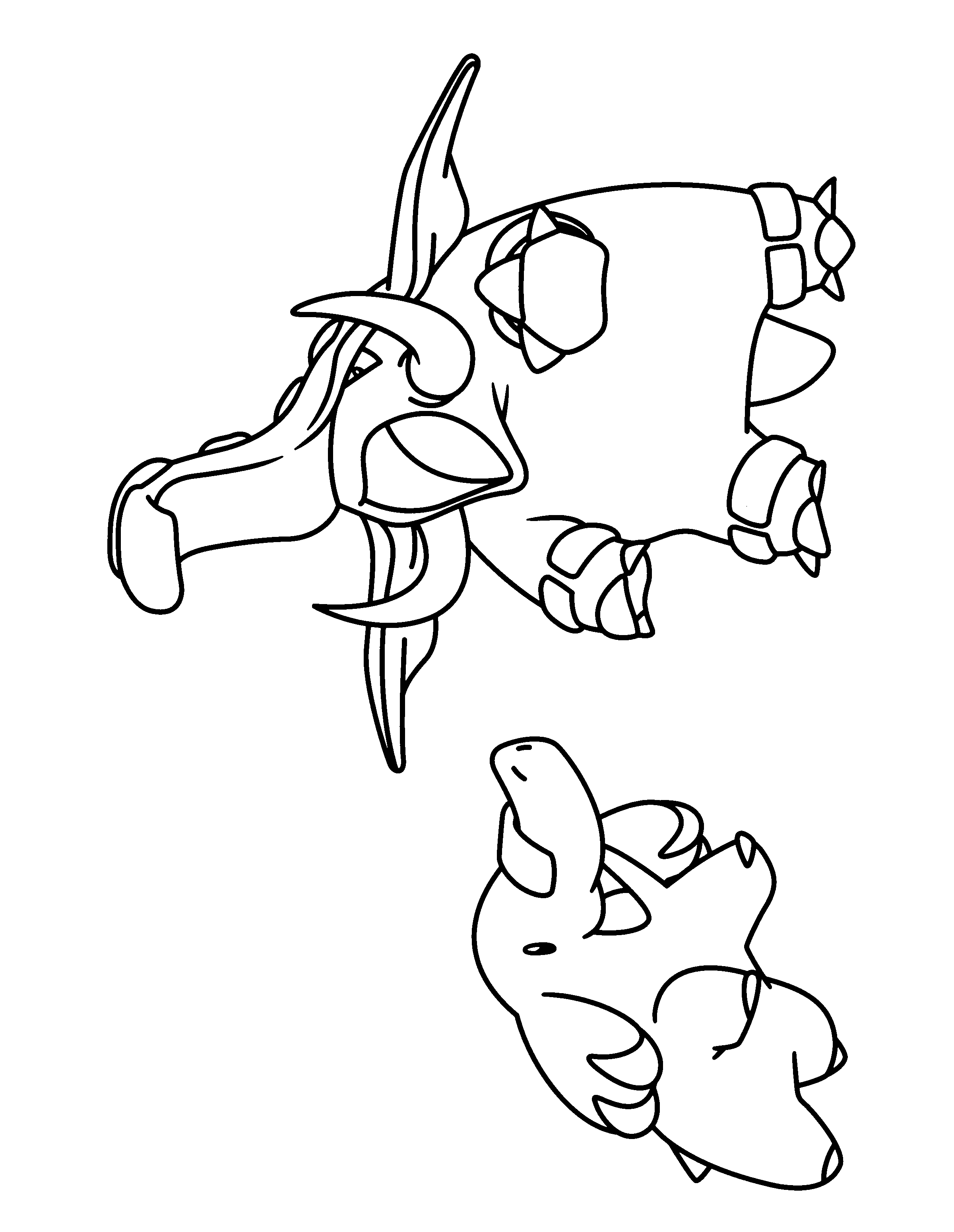 Pokemon advanced coloring pages