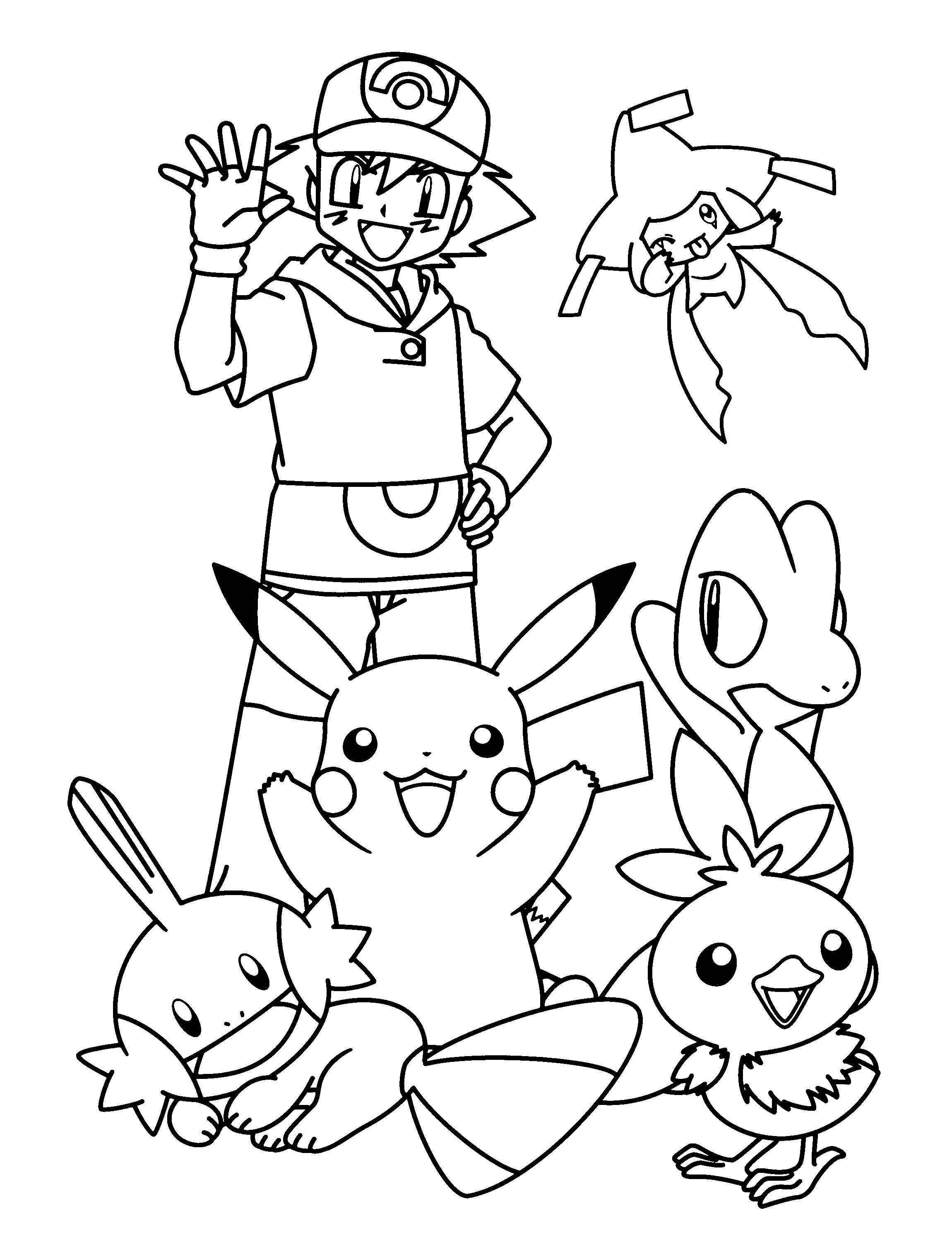 Pokemon advanced coloring pages