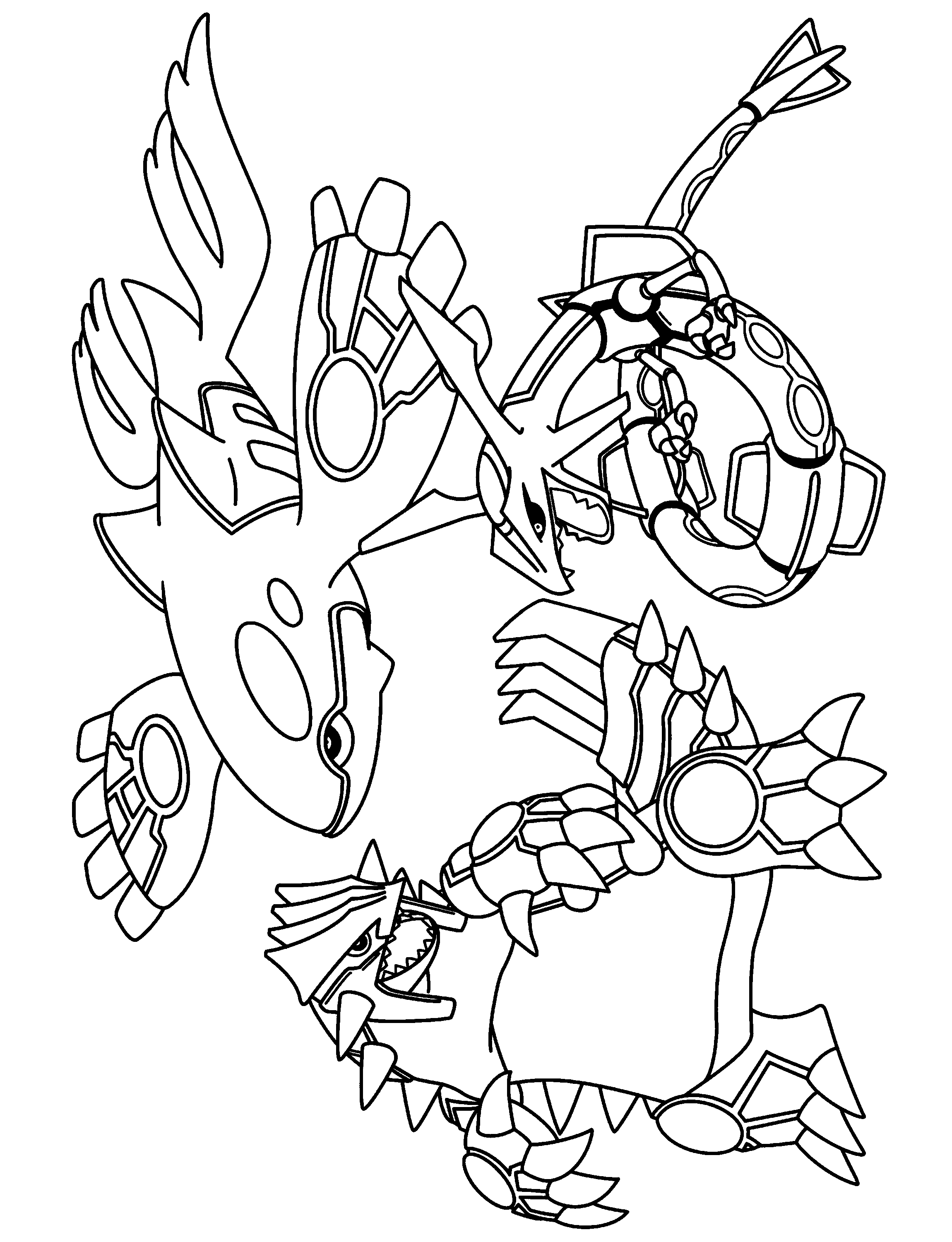 Pokemon advanced coloring pages