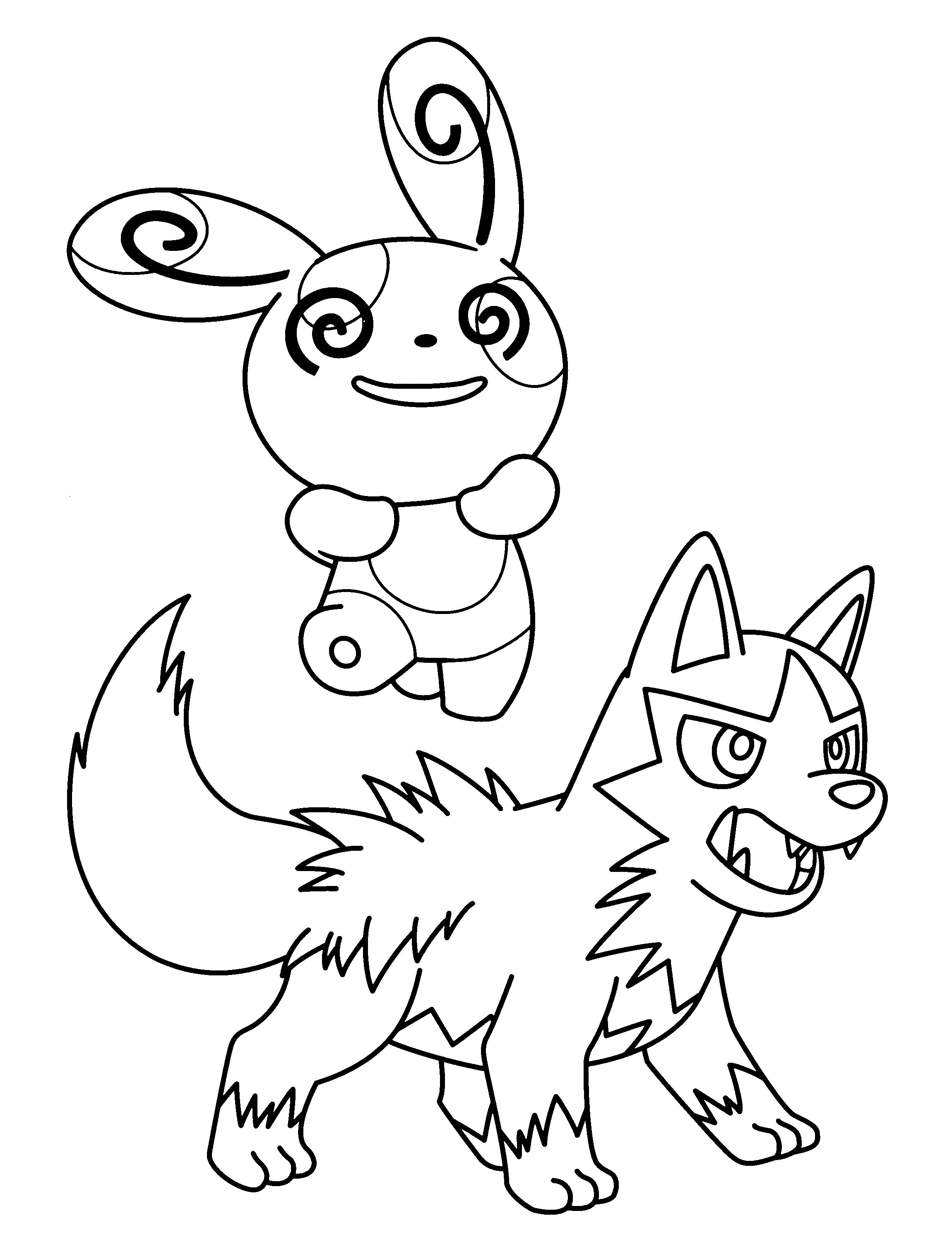 Pokemon advanced coloring pages