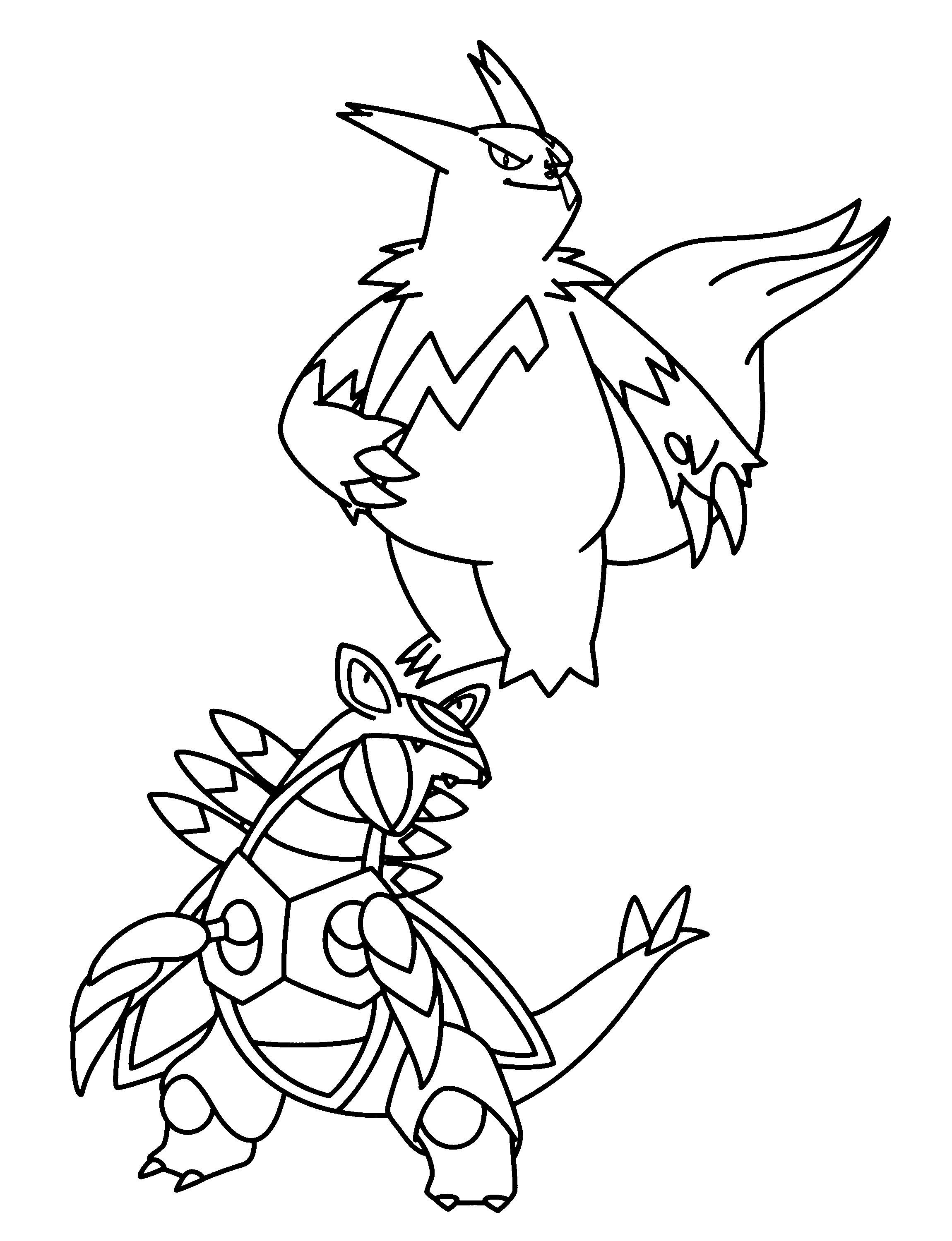 Pokemon advanced coloring pages