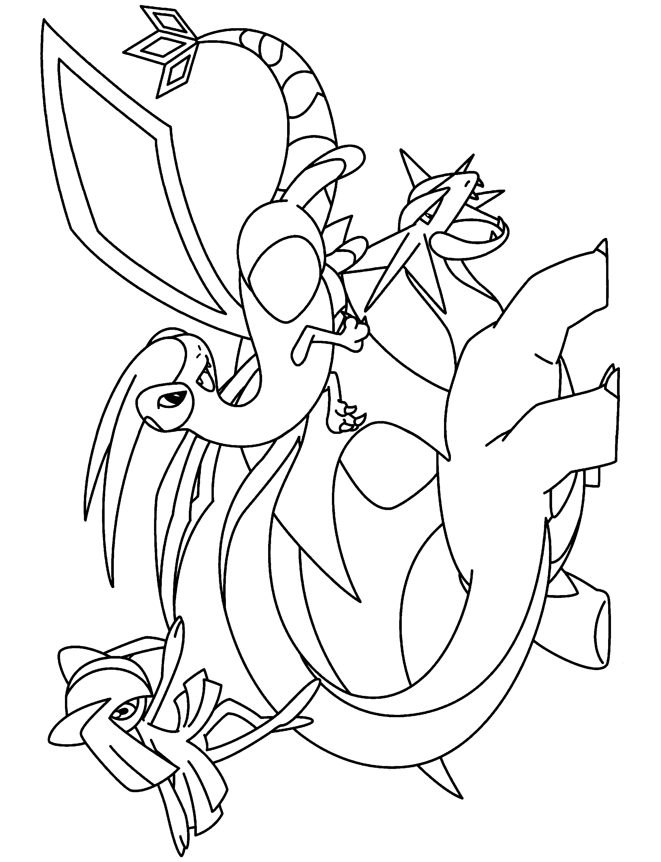 Pokemon advanced coloring pages