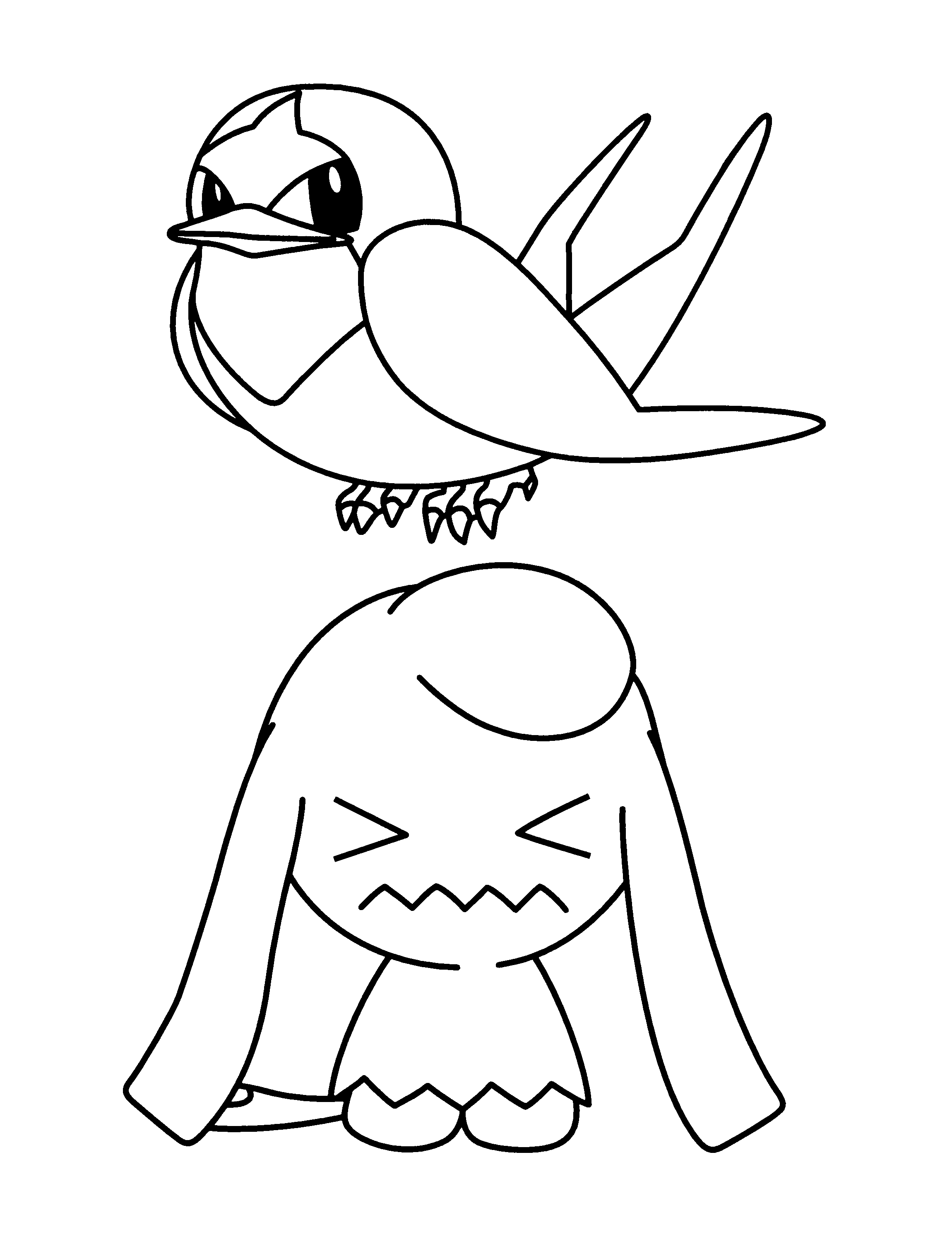 Pokemon advanced coloring pages