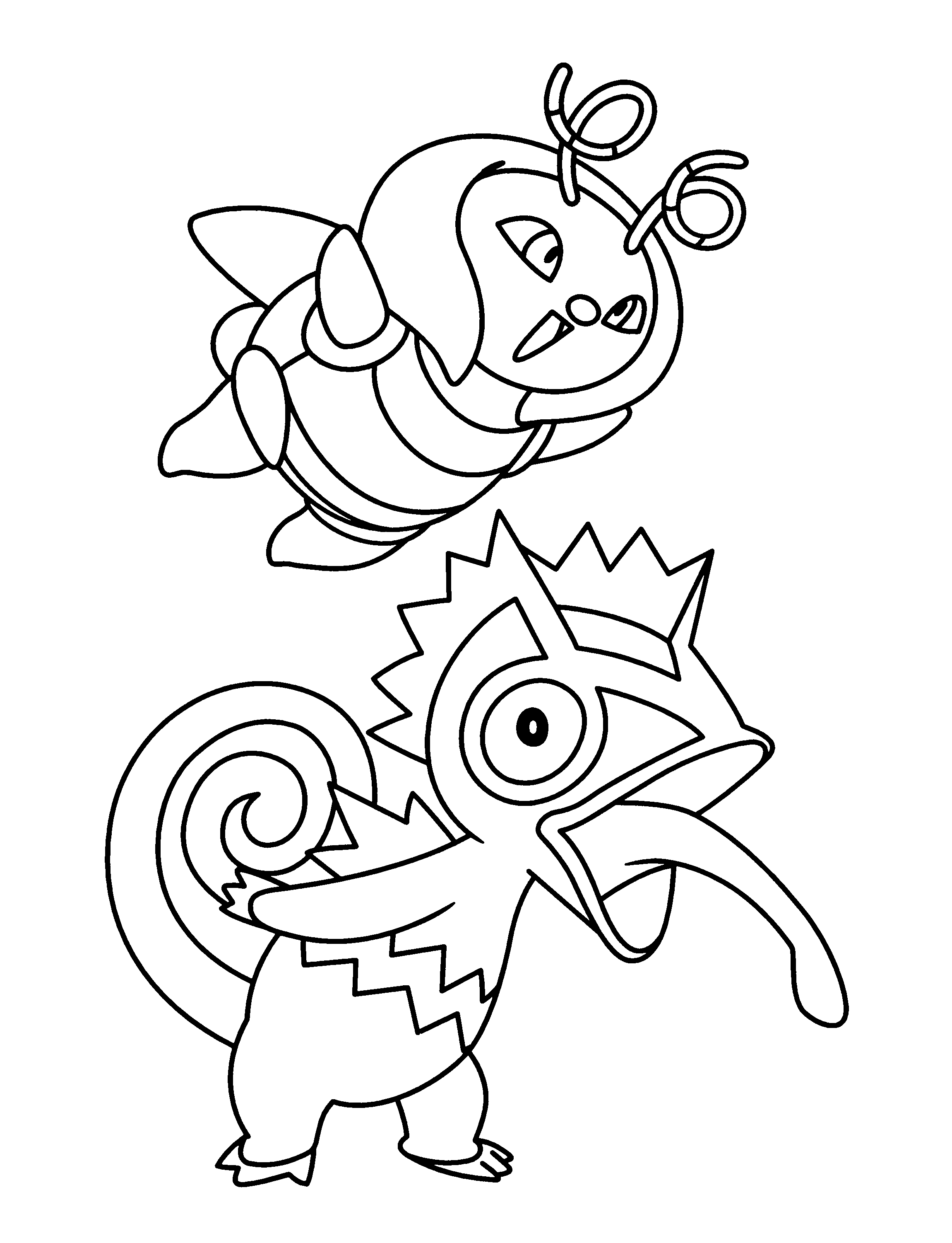 Pokemon advanced coloring pages