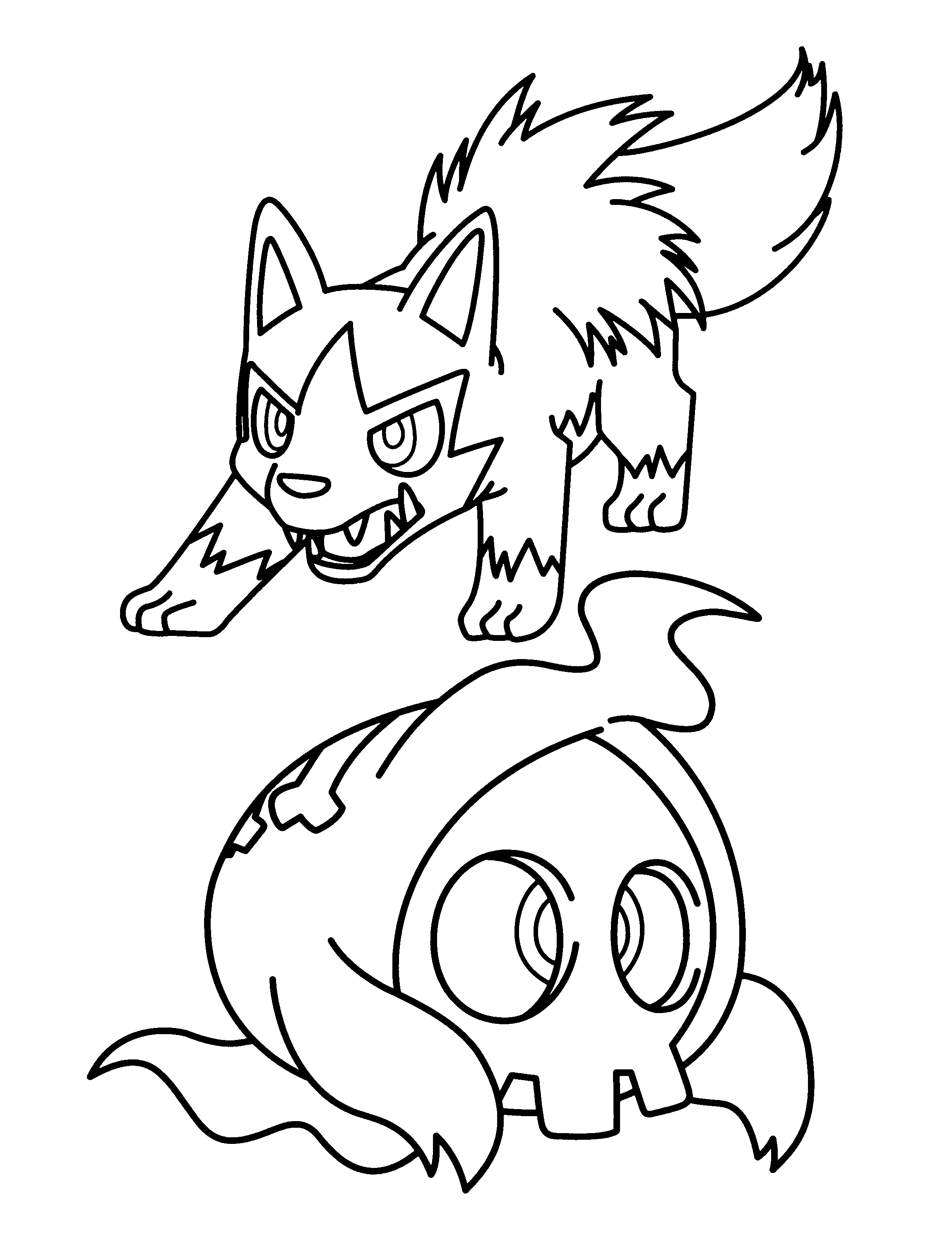 Pokemon advanced coloring pages