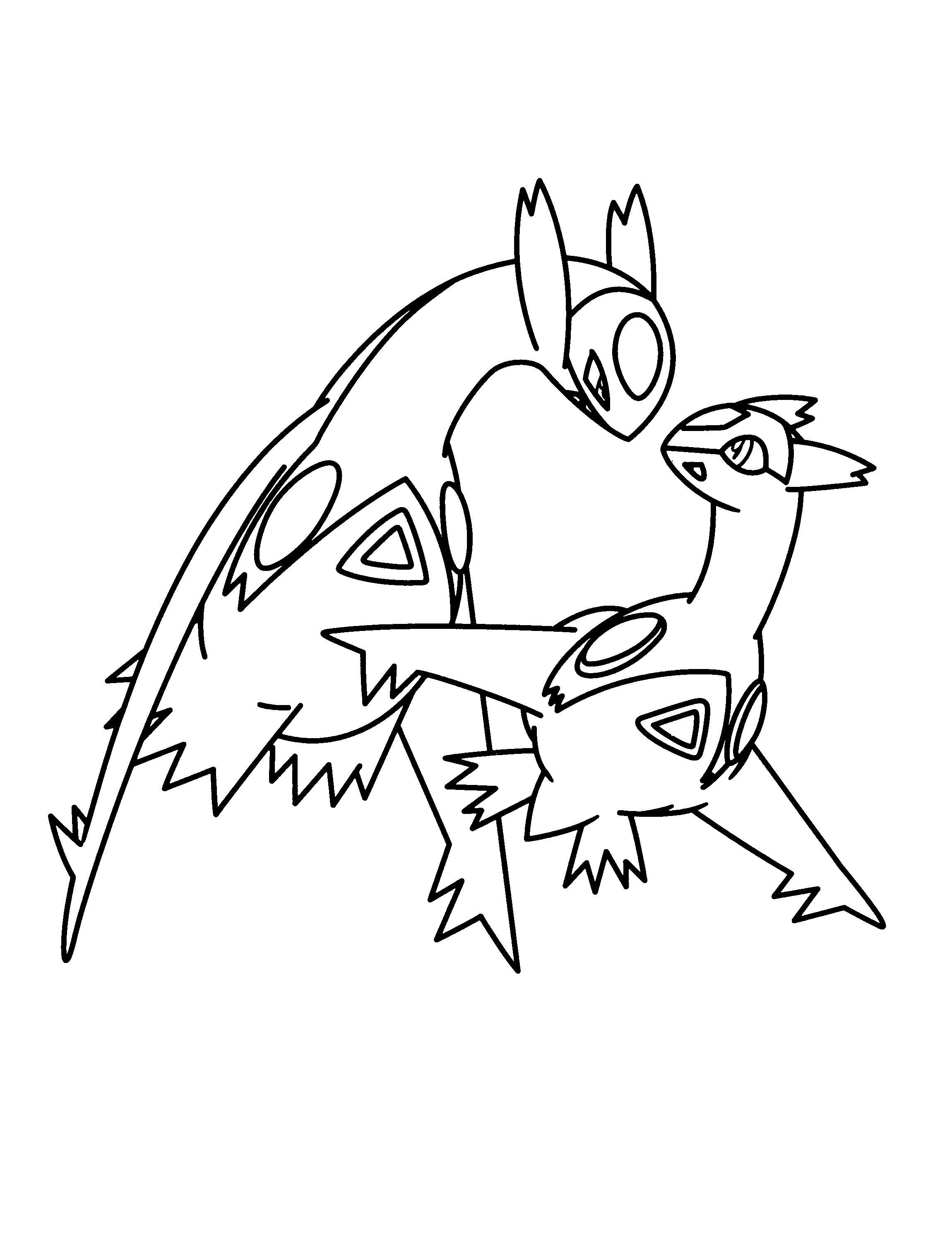 Pokemon advanced coloring pages