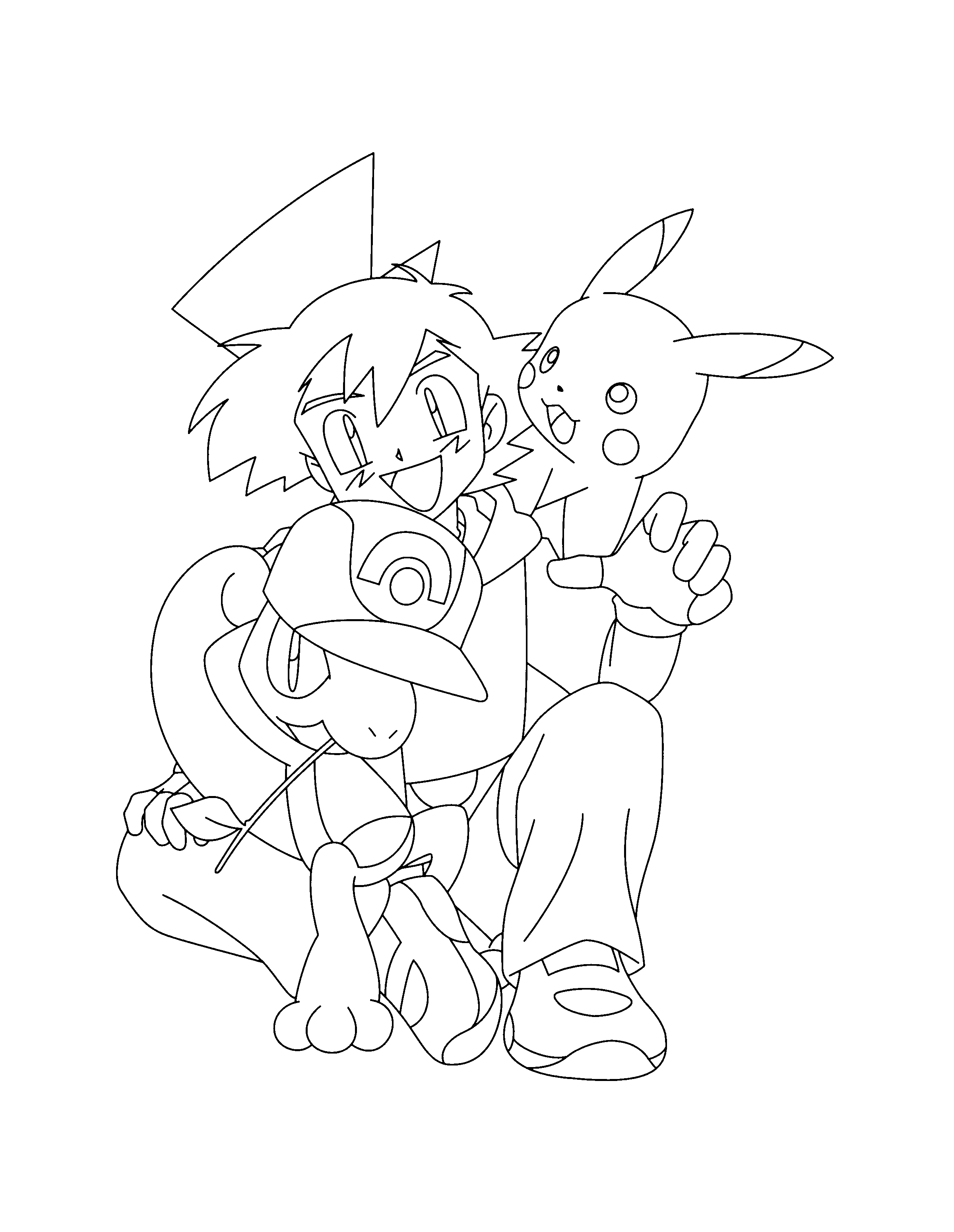 Pokemon advanced coloring pages