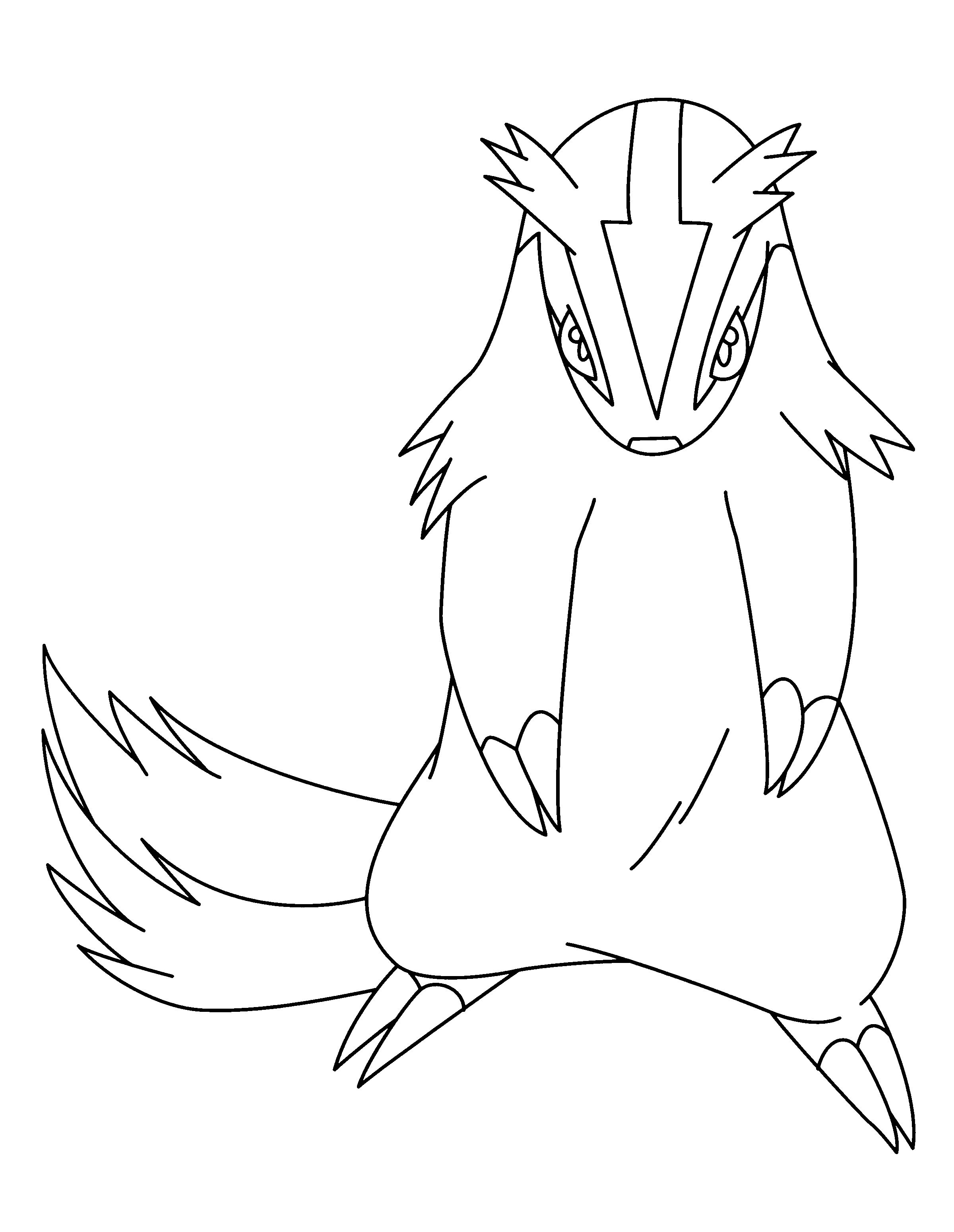 Pokemon advanced coloring pages