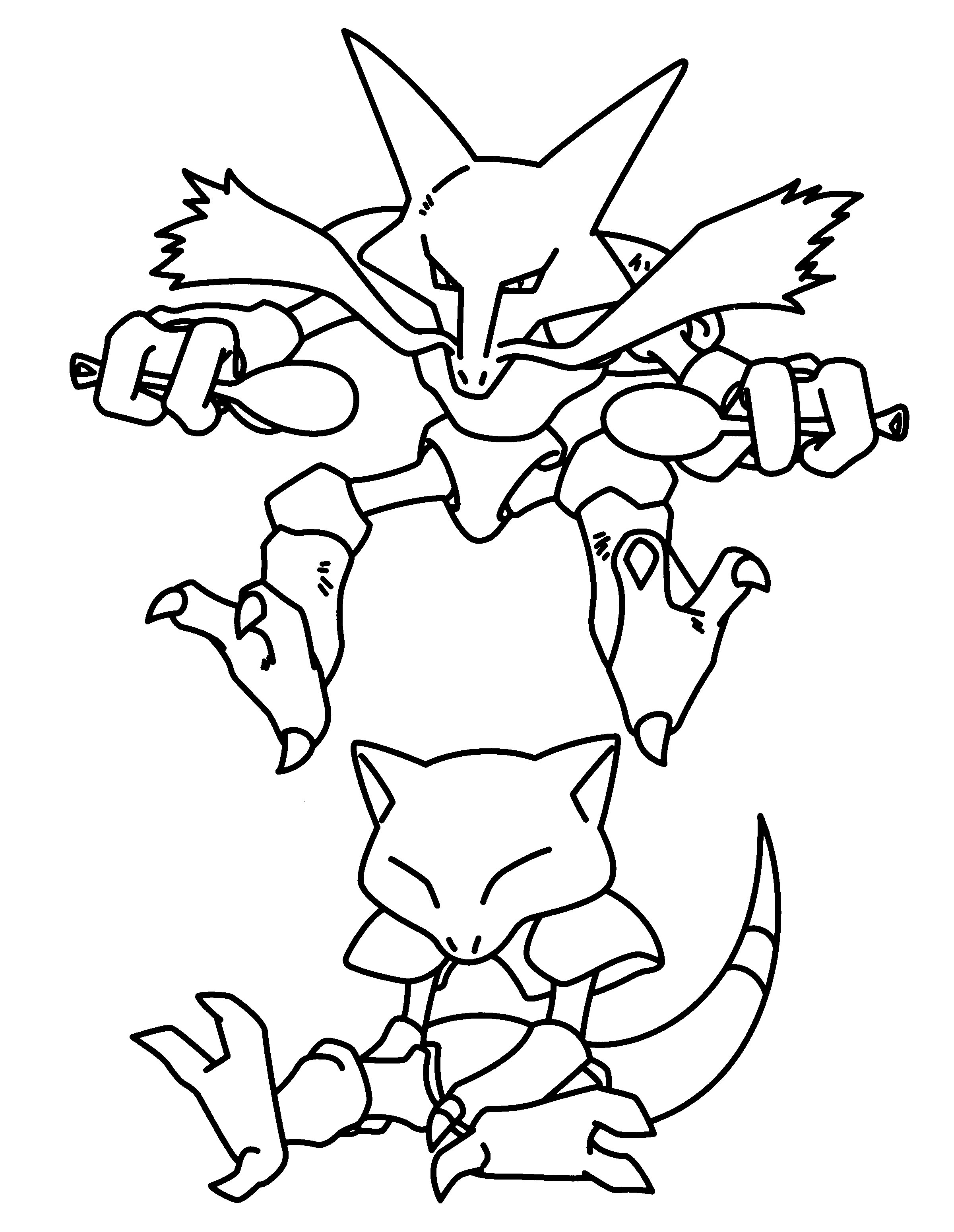 Pokemon advanced coloring pages