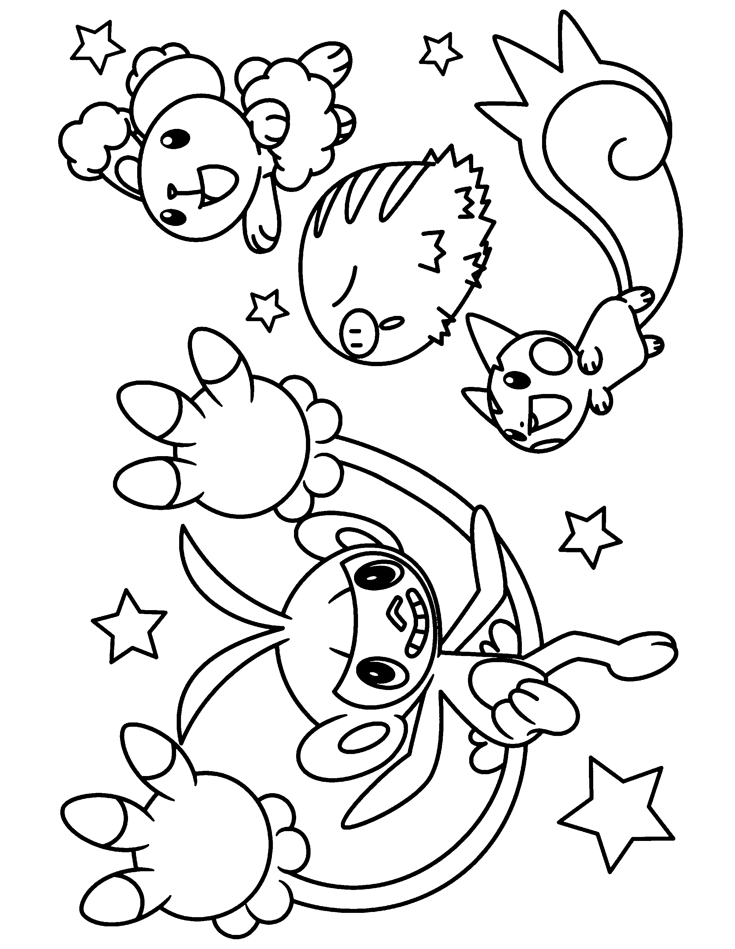 Pokemon diamond pearl coloring pages