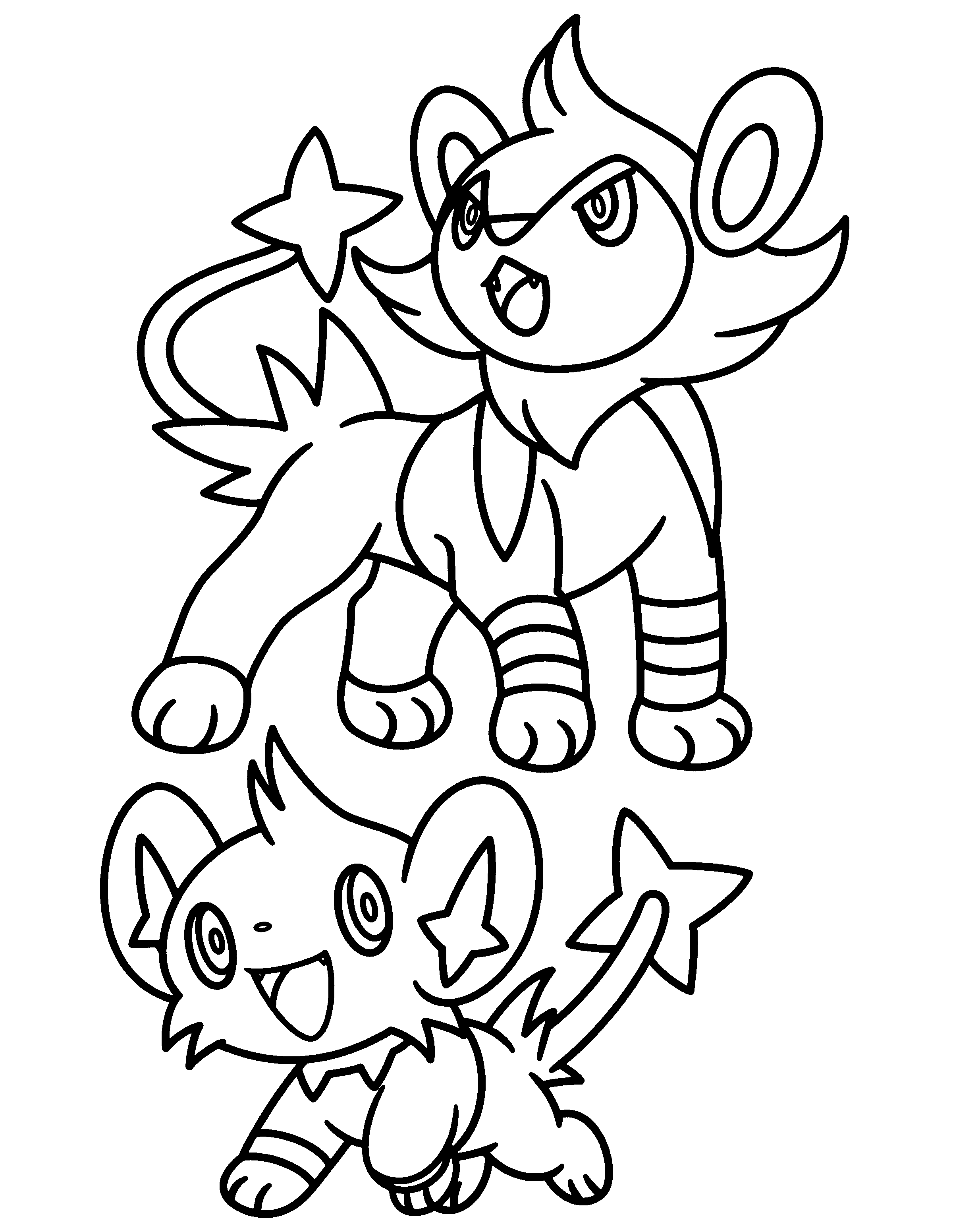 Pokemon diamond pearl coloring pages