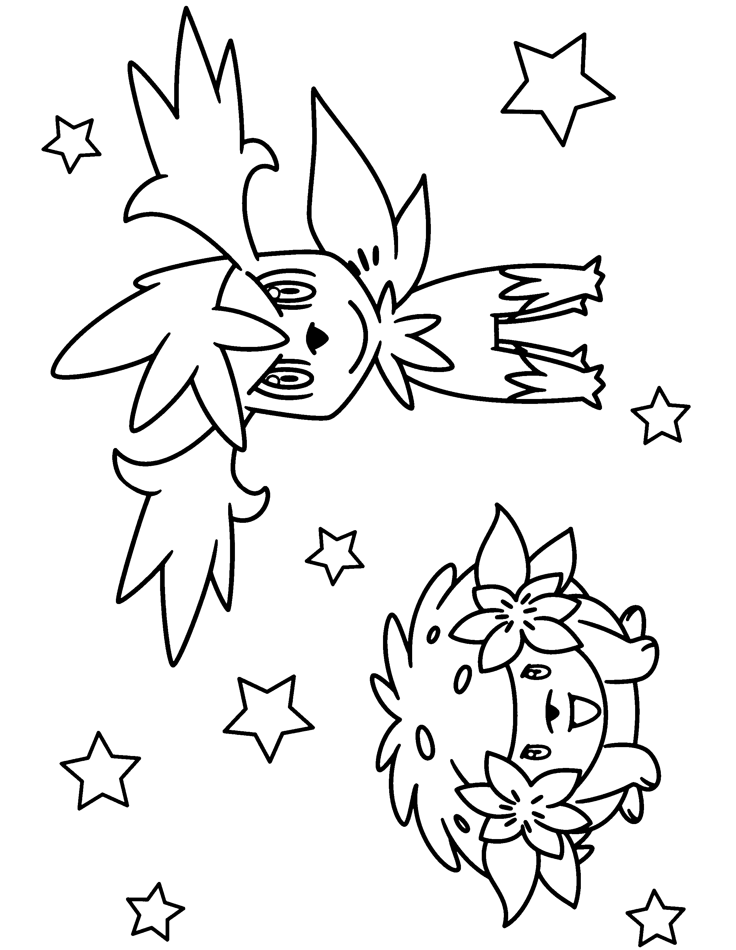 Pokemon diamond pearl coloring pages