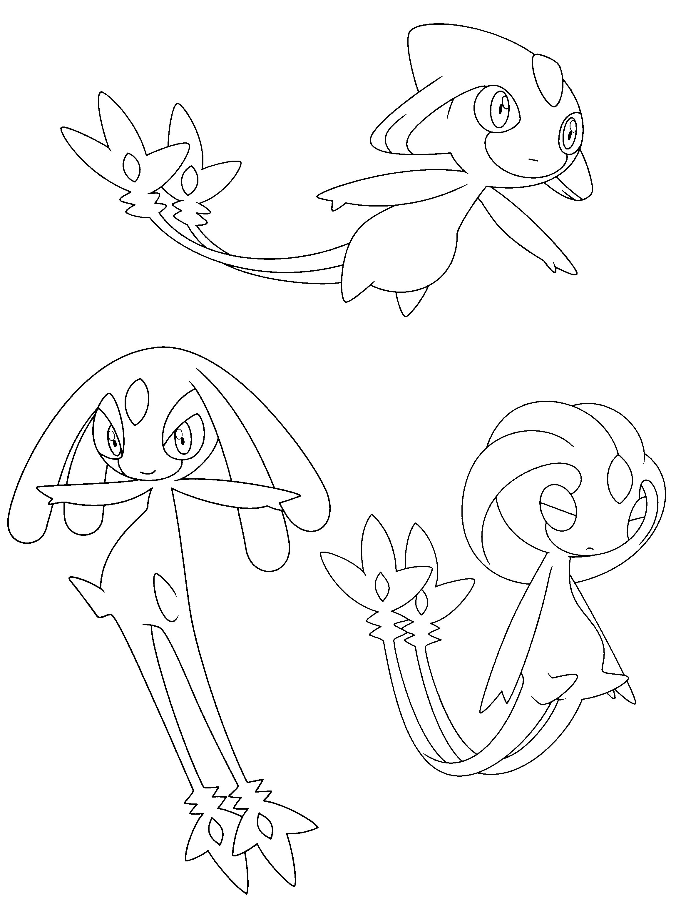 Pokemon diamond pearl coloring pages