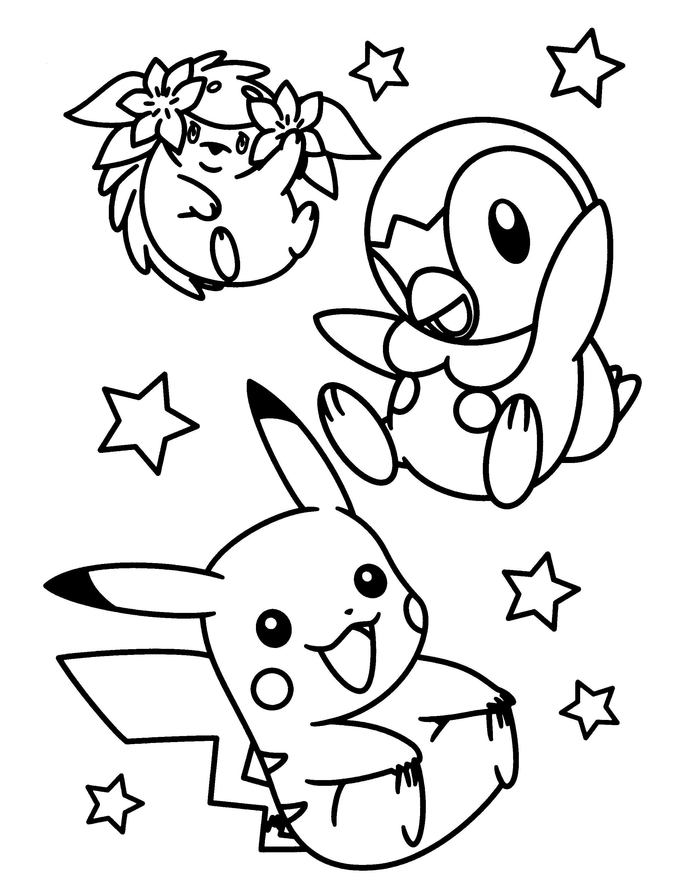 Pokemon diamond pearl coloring pages