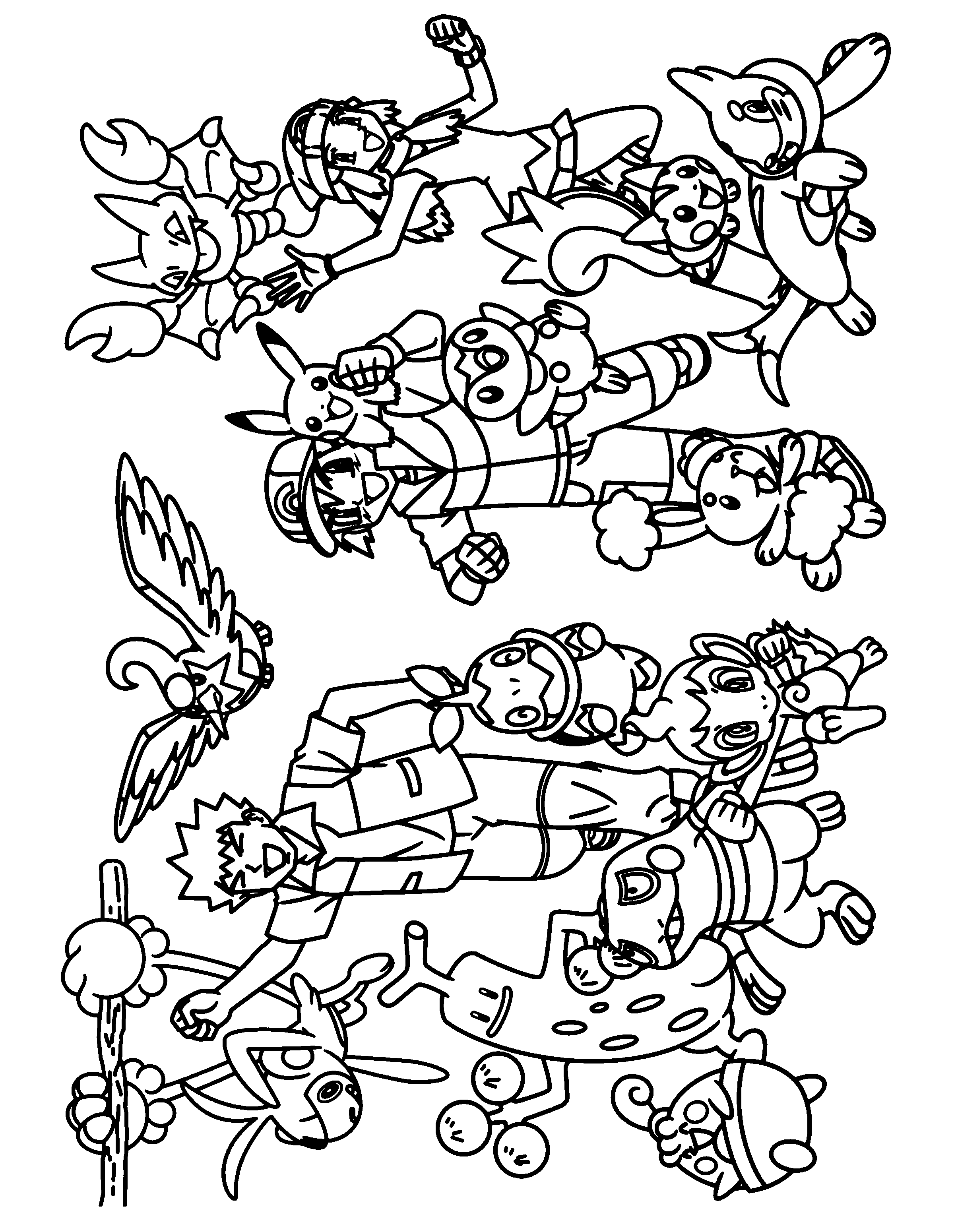 Pokemon diamond pearl coloring pages