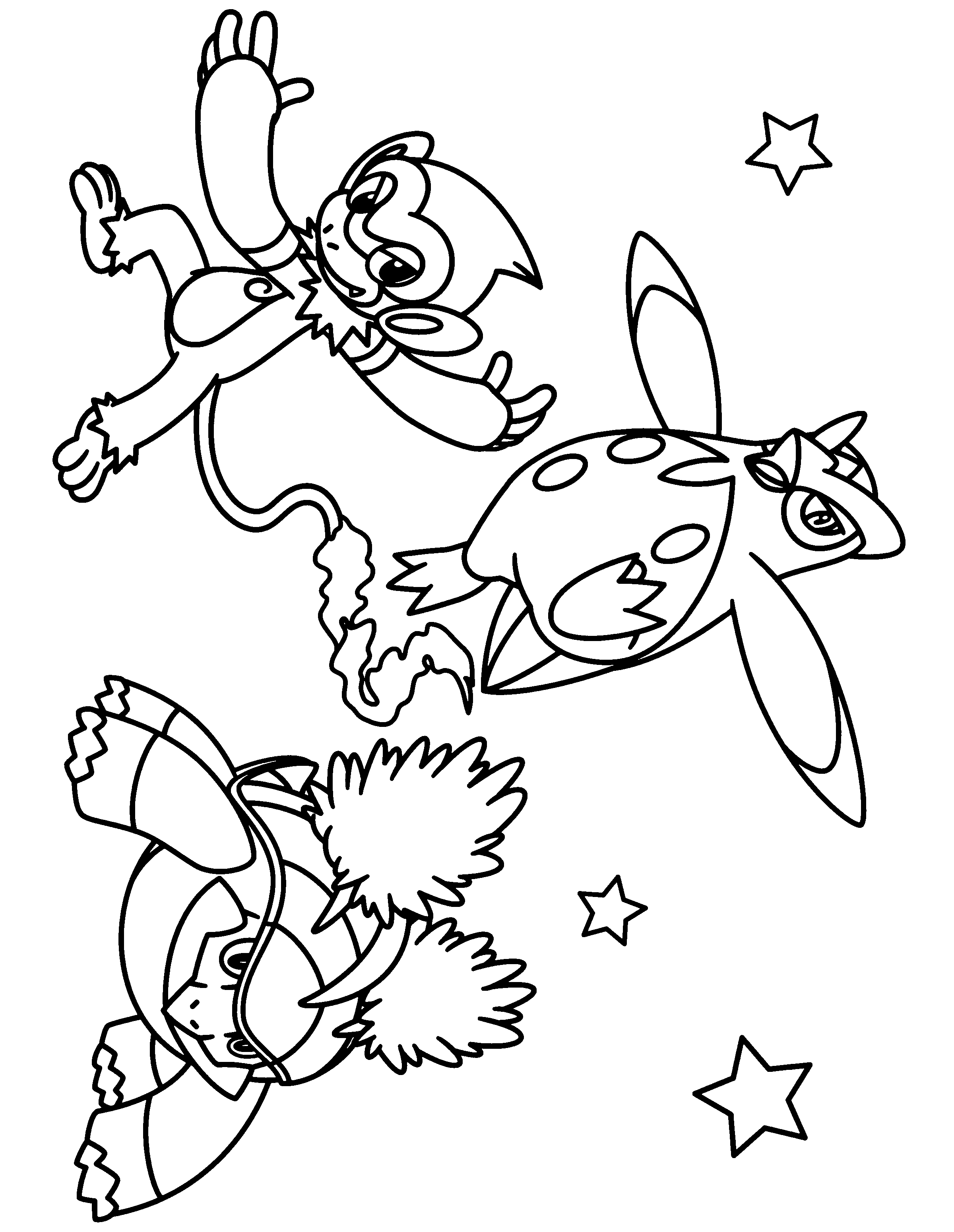 Pokemon diamond pearl coloring pages