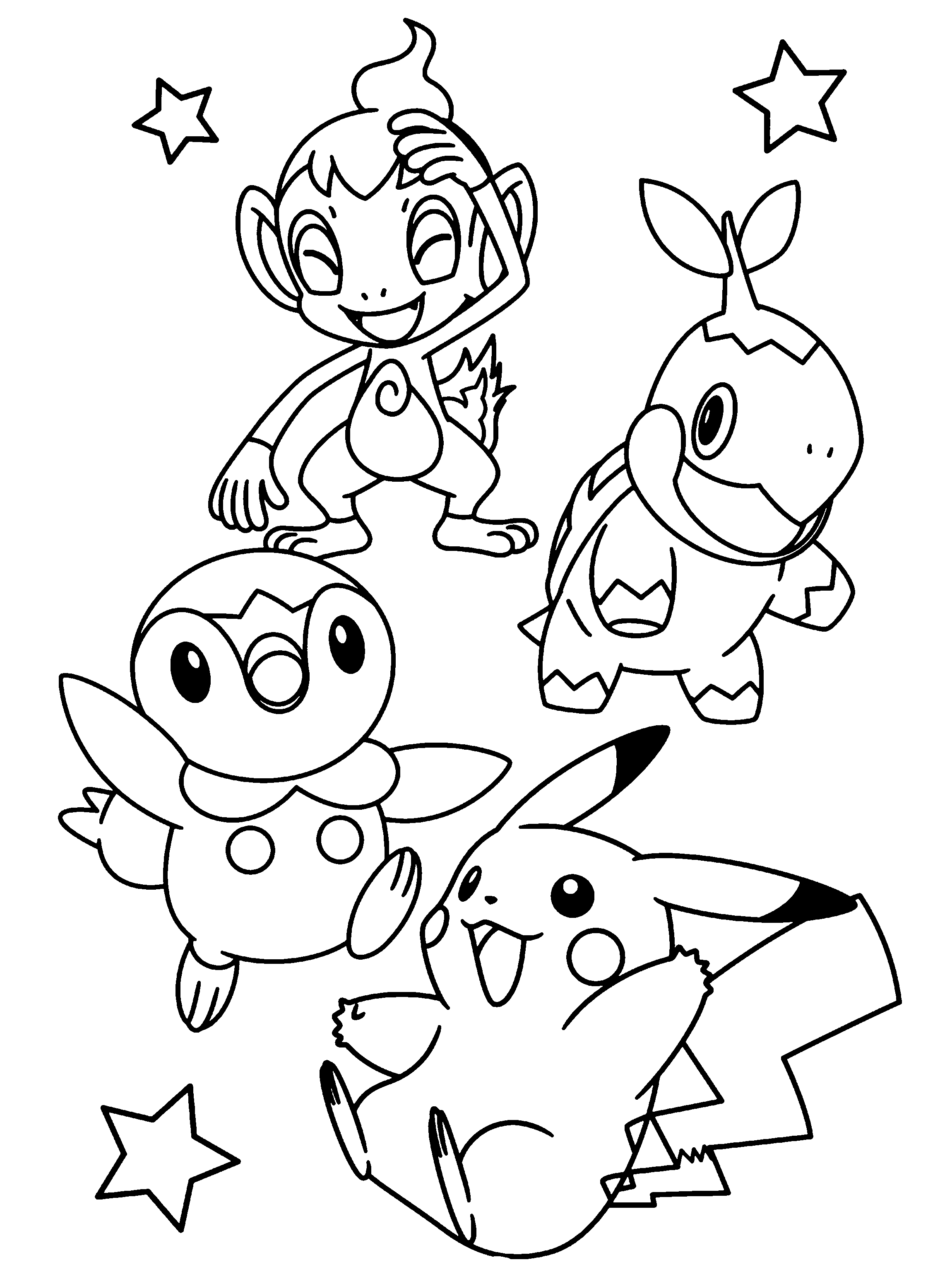 Pokemon diamond pearl coloring pages