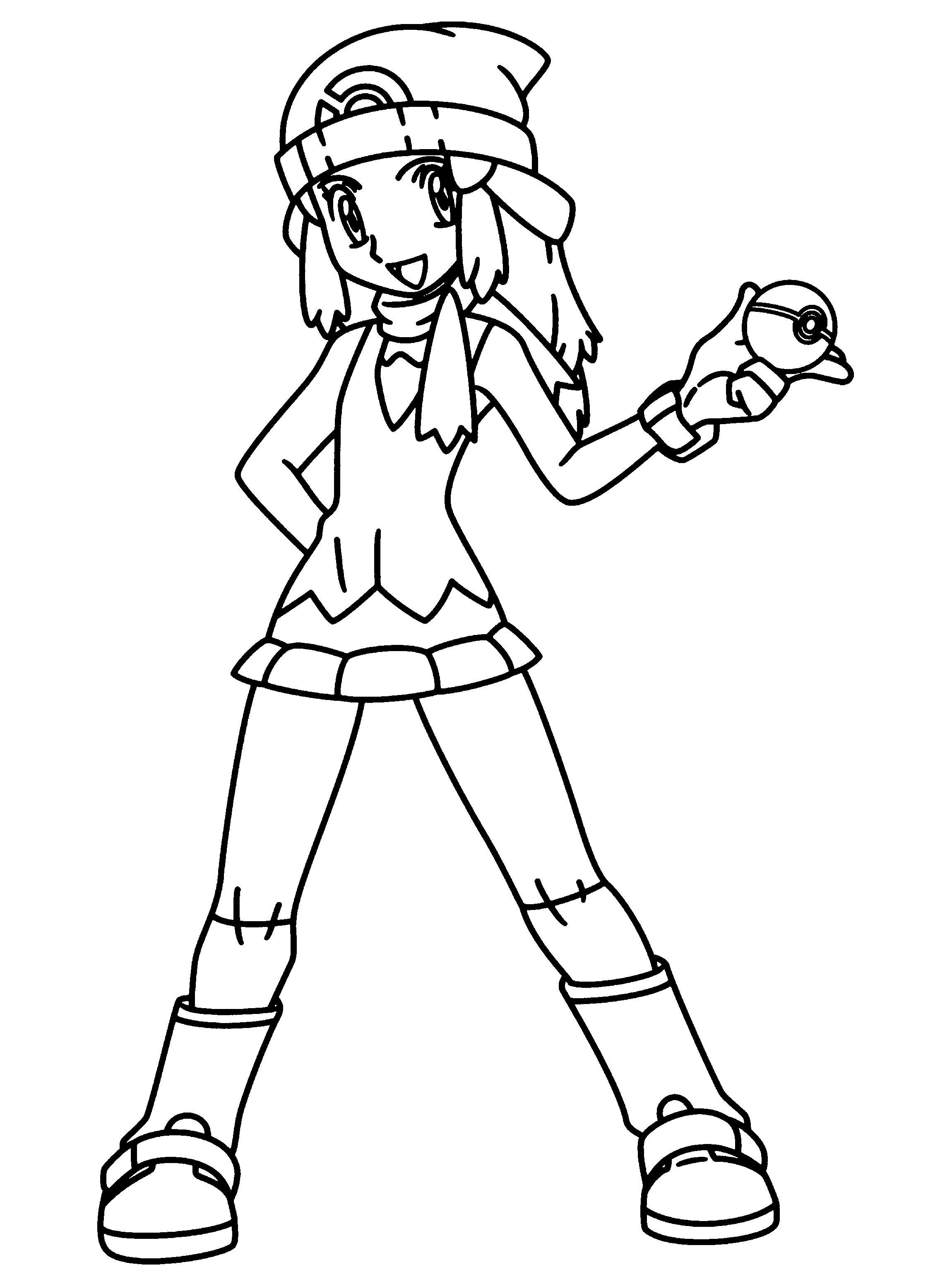 552 Animal Pokemon Trainer Coloring Pages 