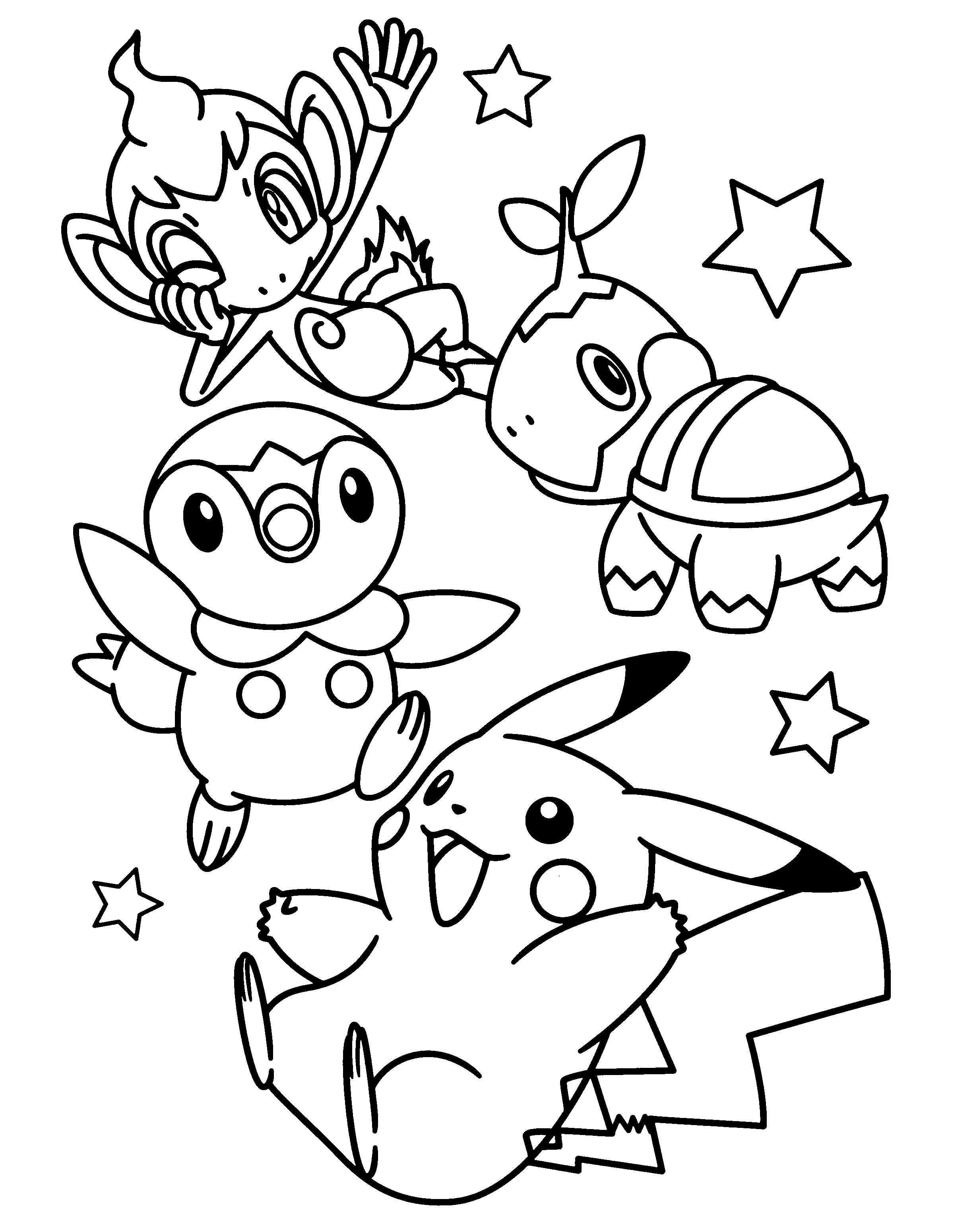 Pokemon diamond pearl coloring pages