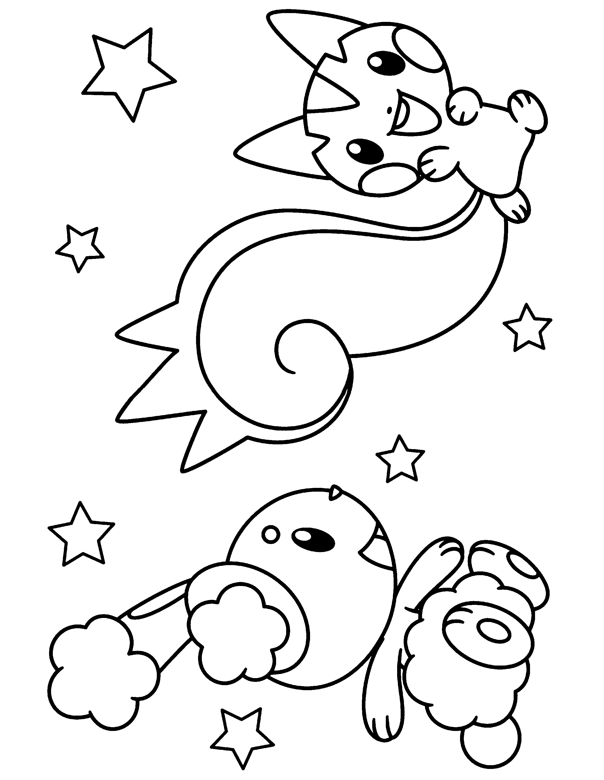 Pokemon diamond pearl coloring pages