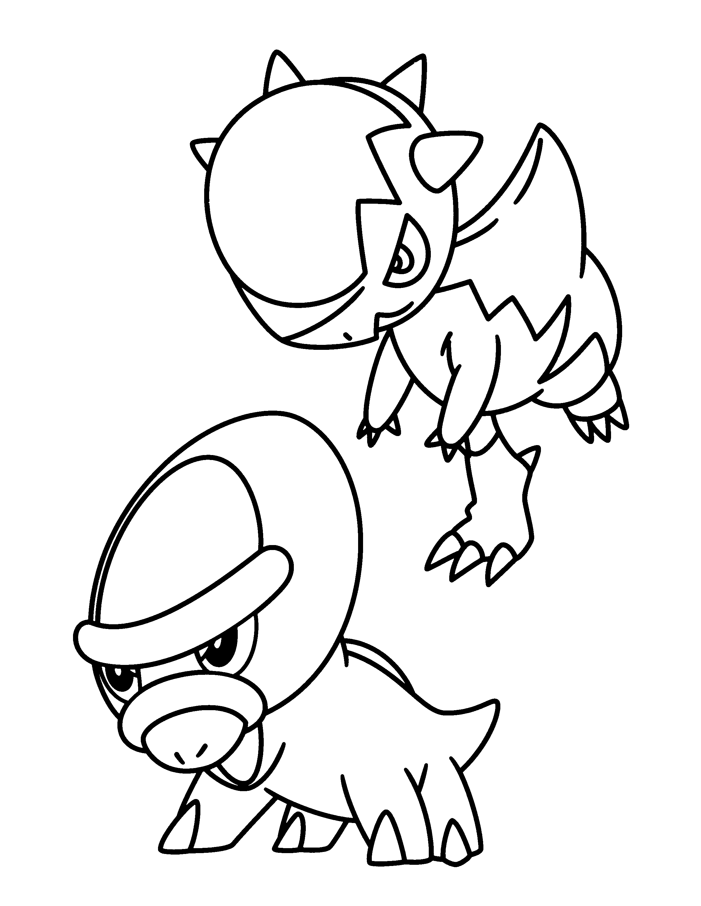 Pokemon diamond pearl coloring pages