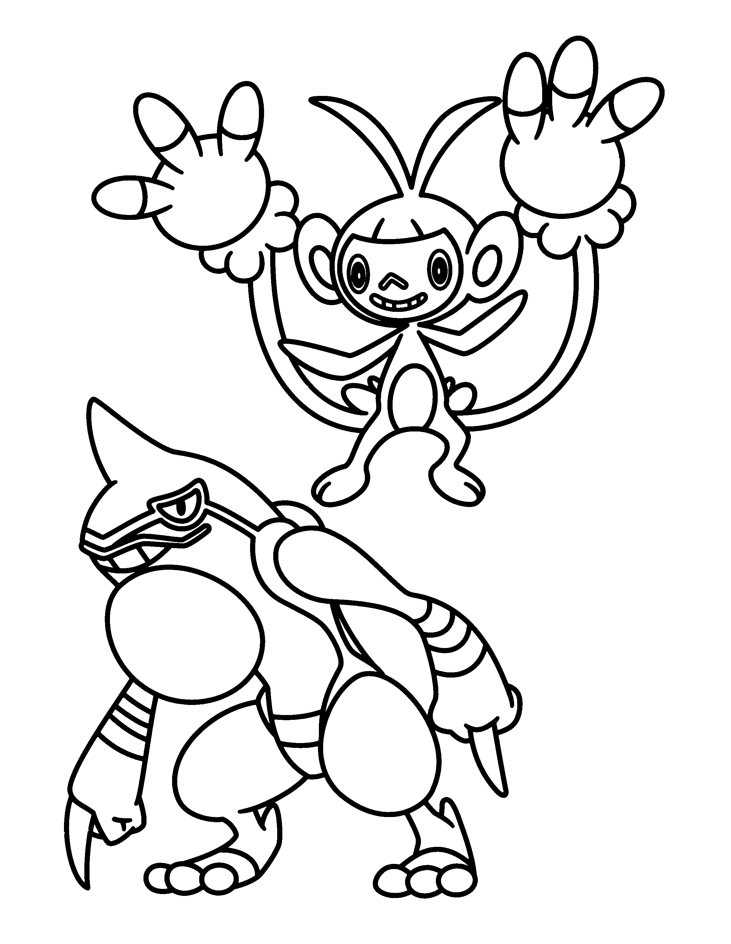 Pokemon diamond pearl coloring pages