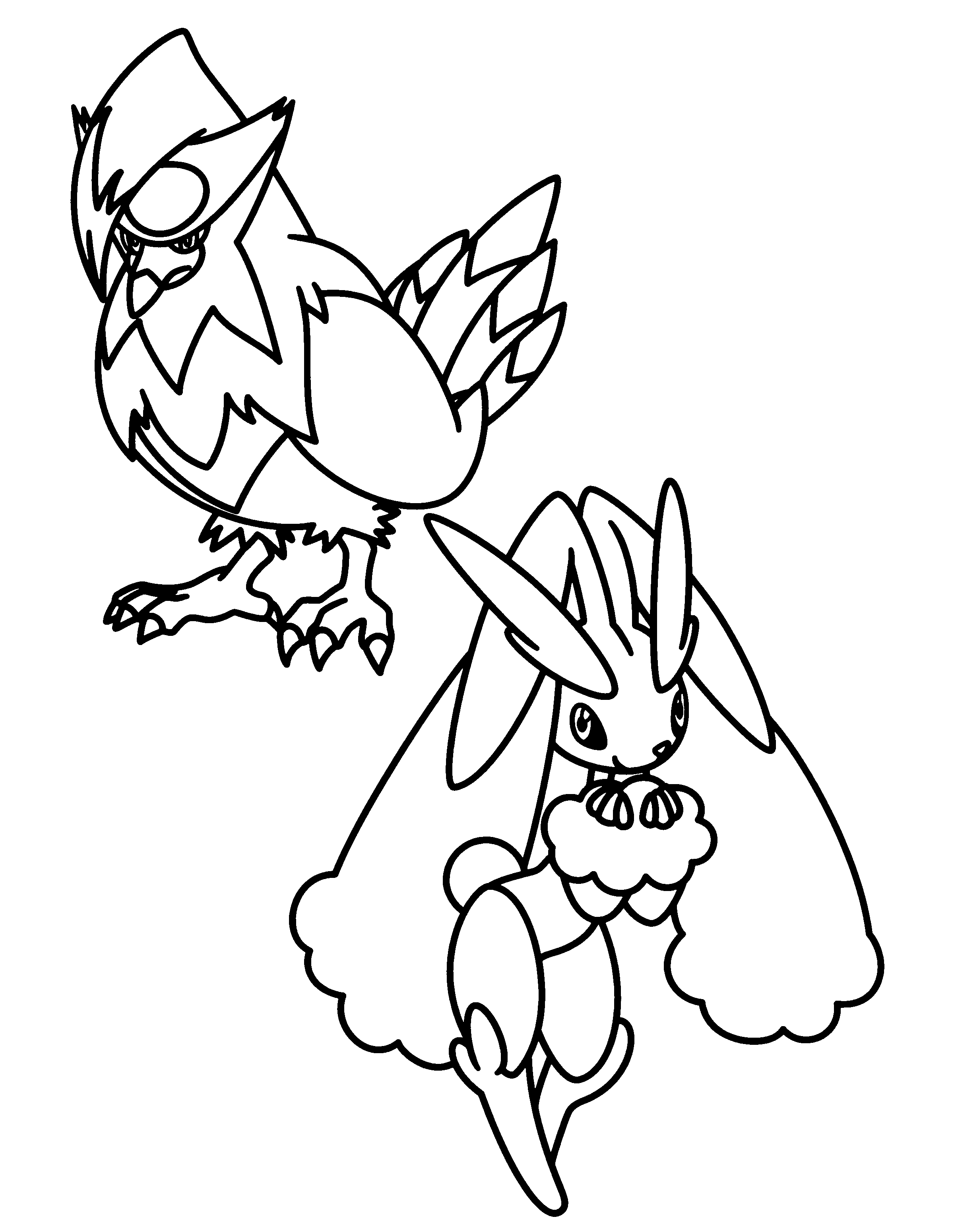 Pokemon diamond pearl coloring pages