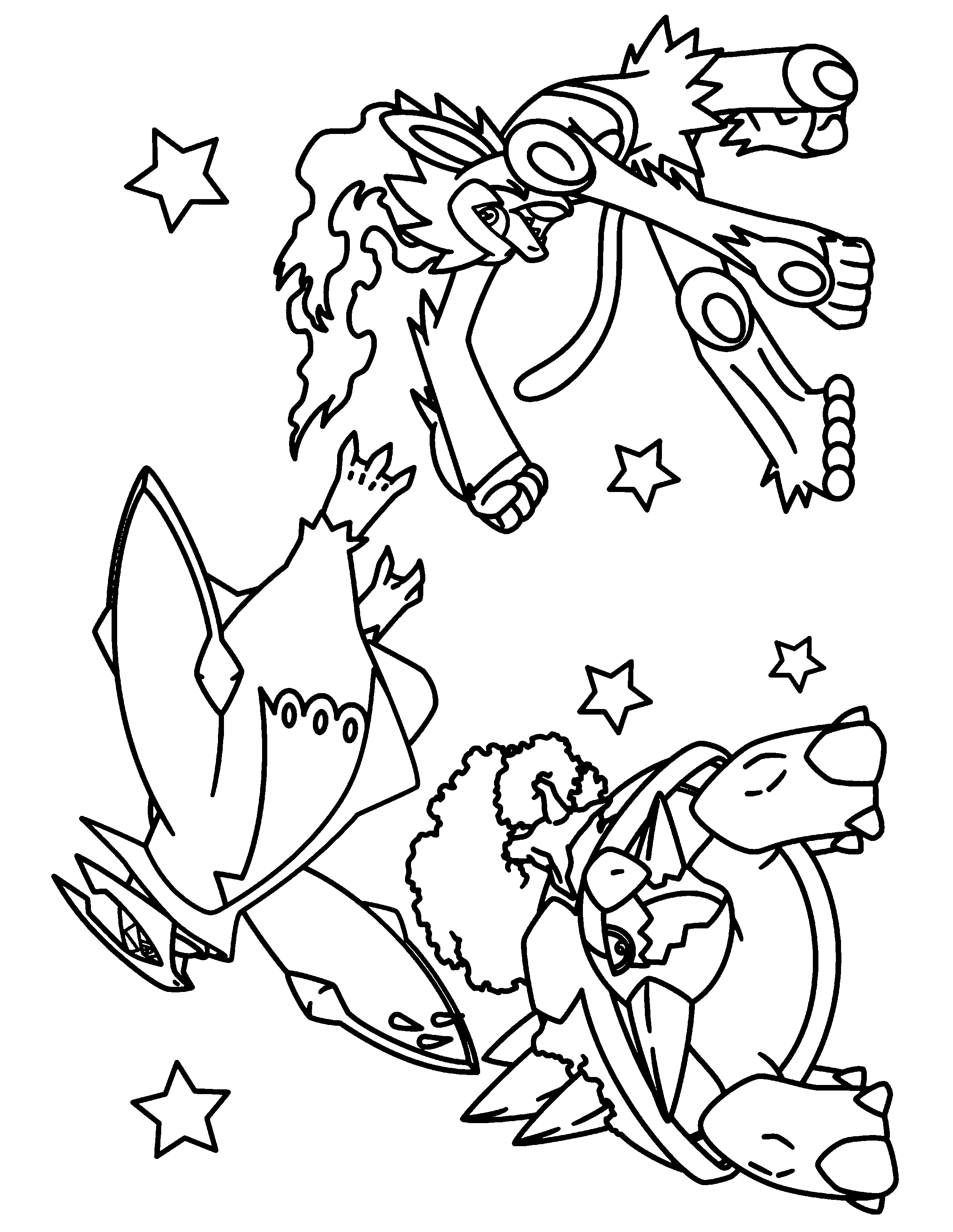 Pokemon diamond pearl coloring pages