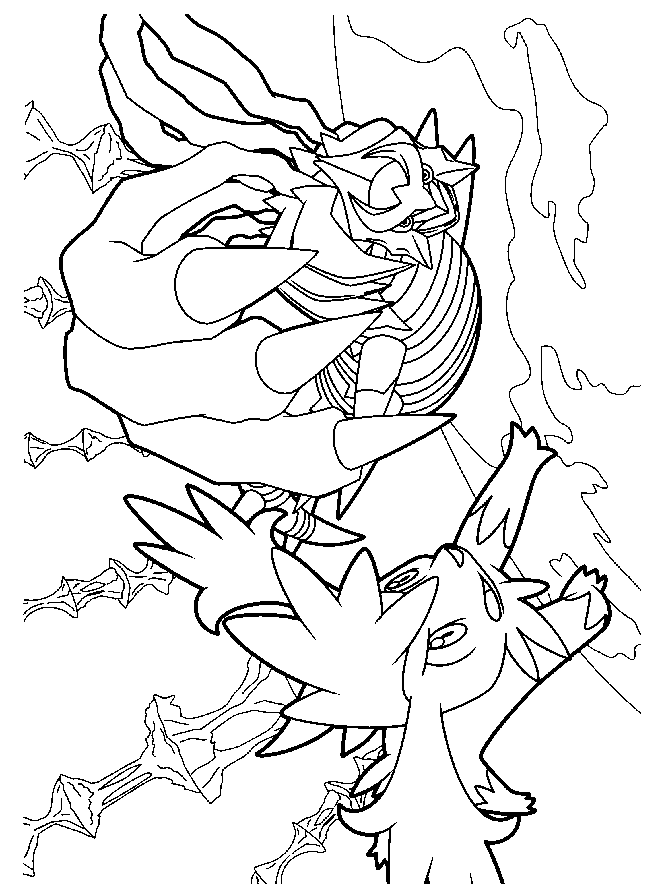 Pokemon diamond pearl coloring pages