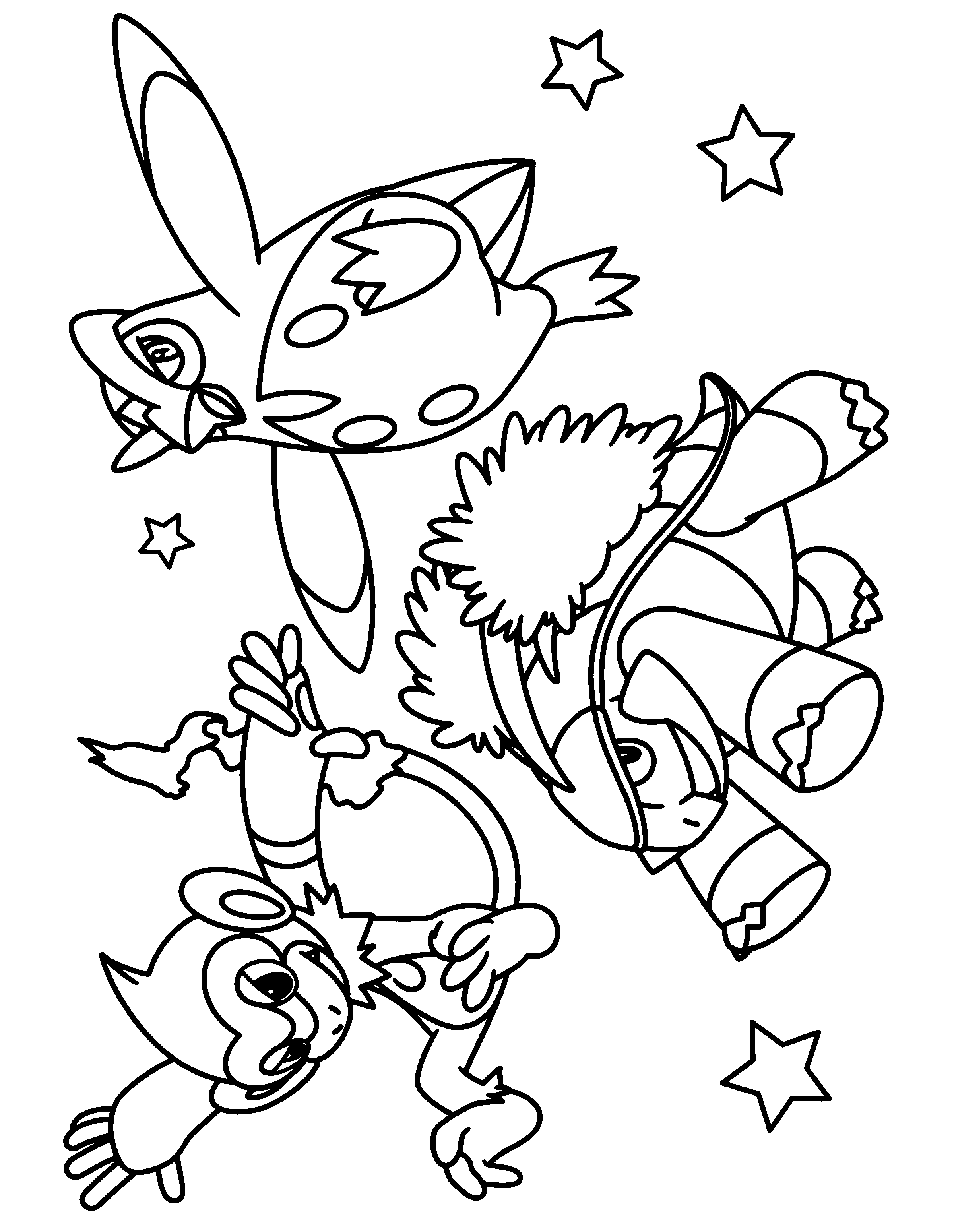 Pokemon diamond pearl coloring pages