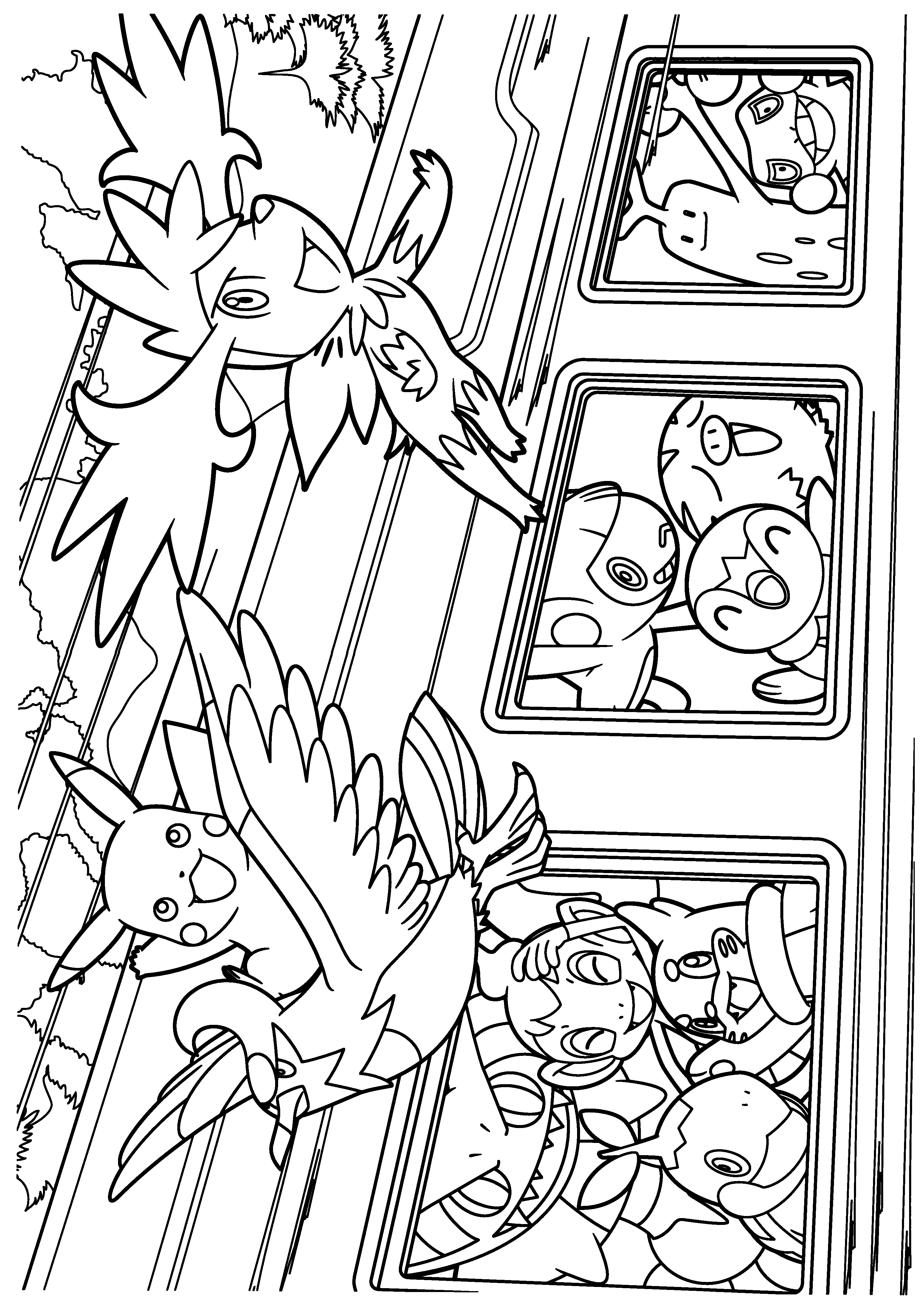 Pokemon diamond pearl coloring pages