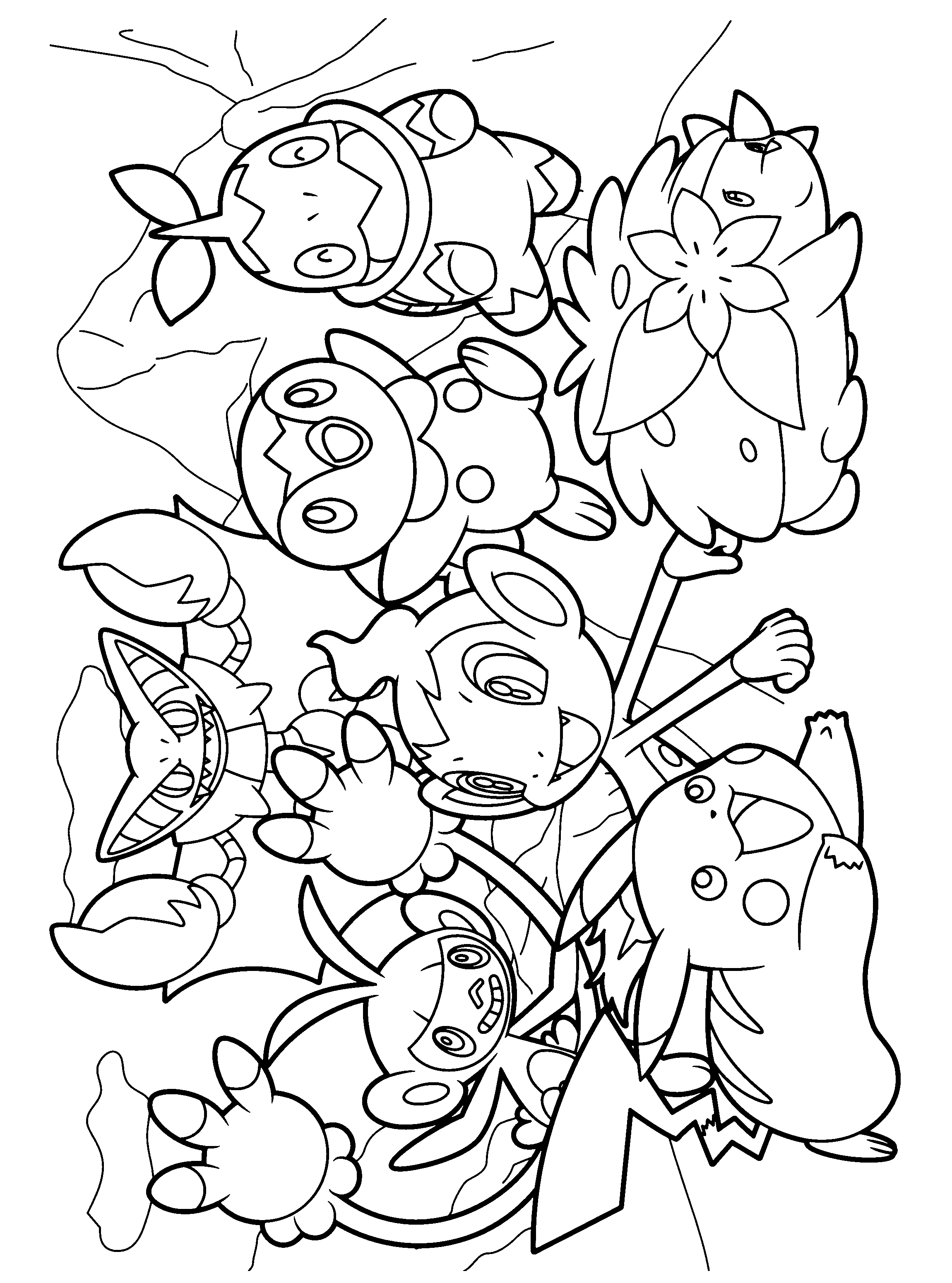 Pokemon diamond pearl coloring pages