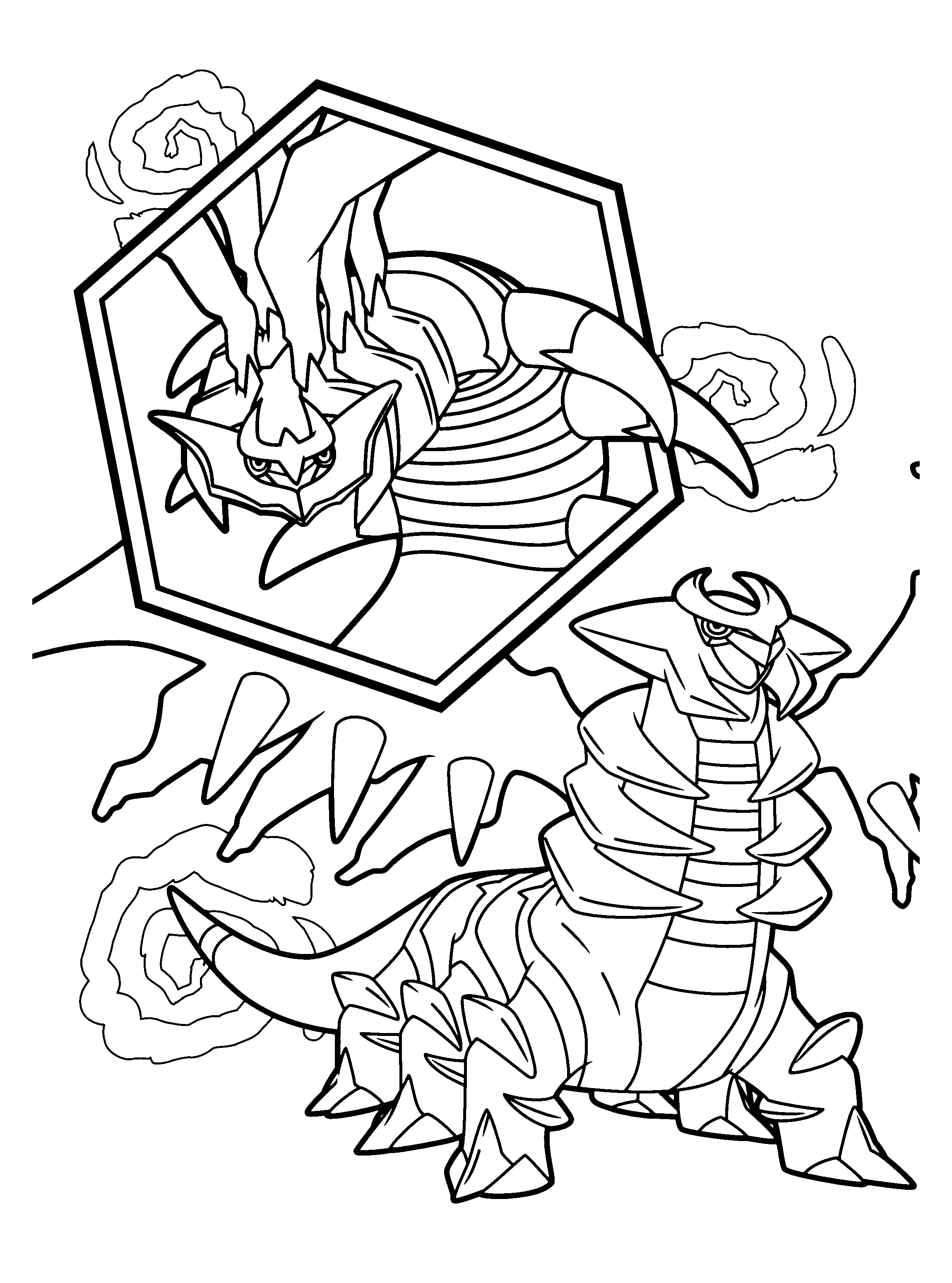 Pokemon diamond pearl coloring pages