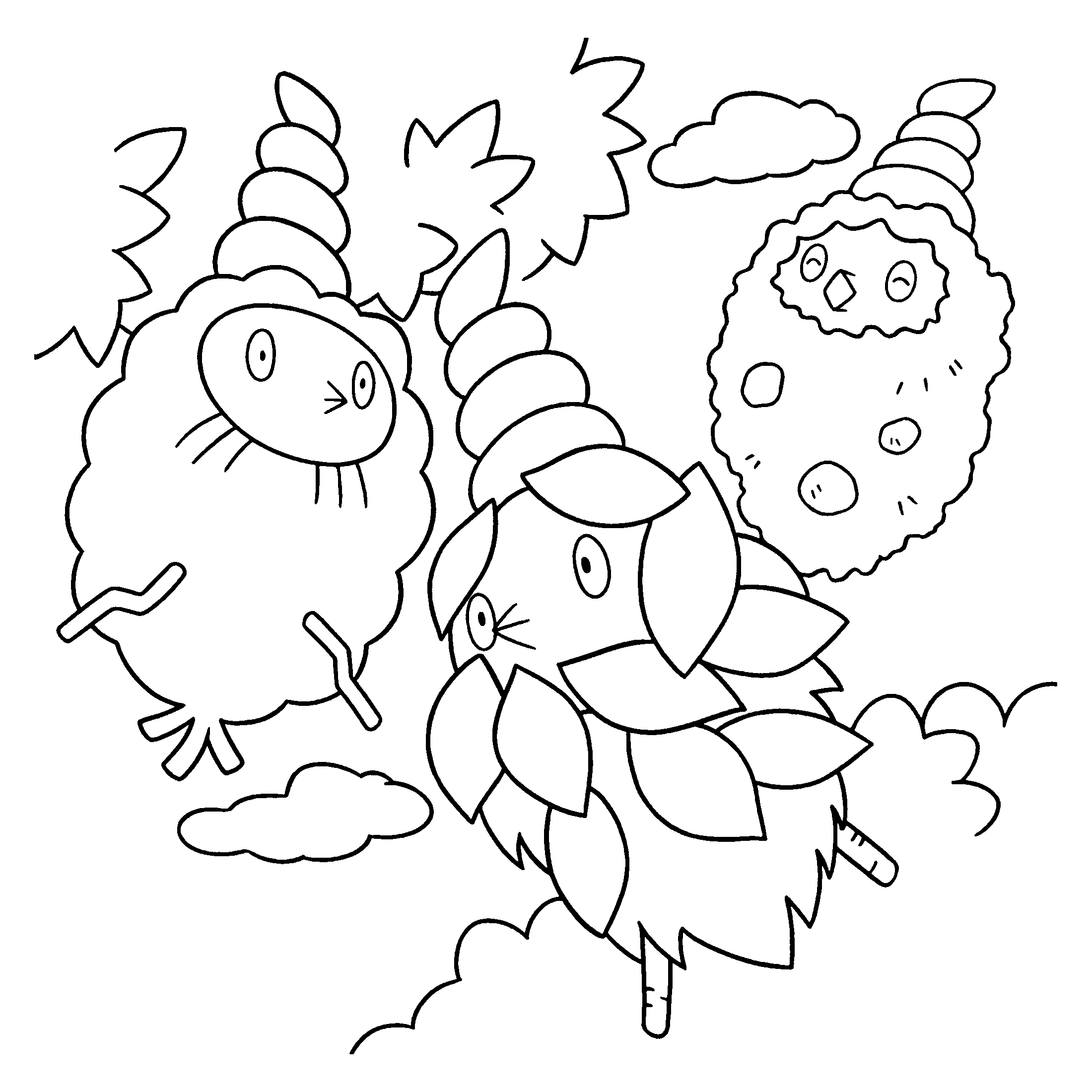 Pokemon diamond pearl coloring pages