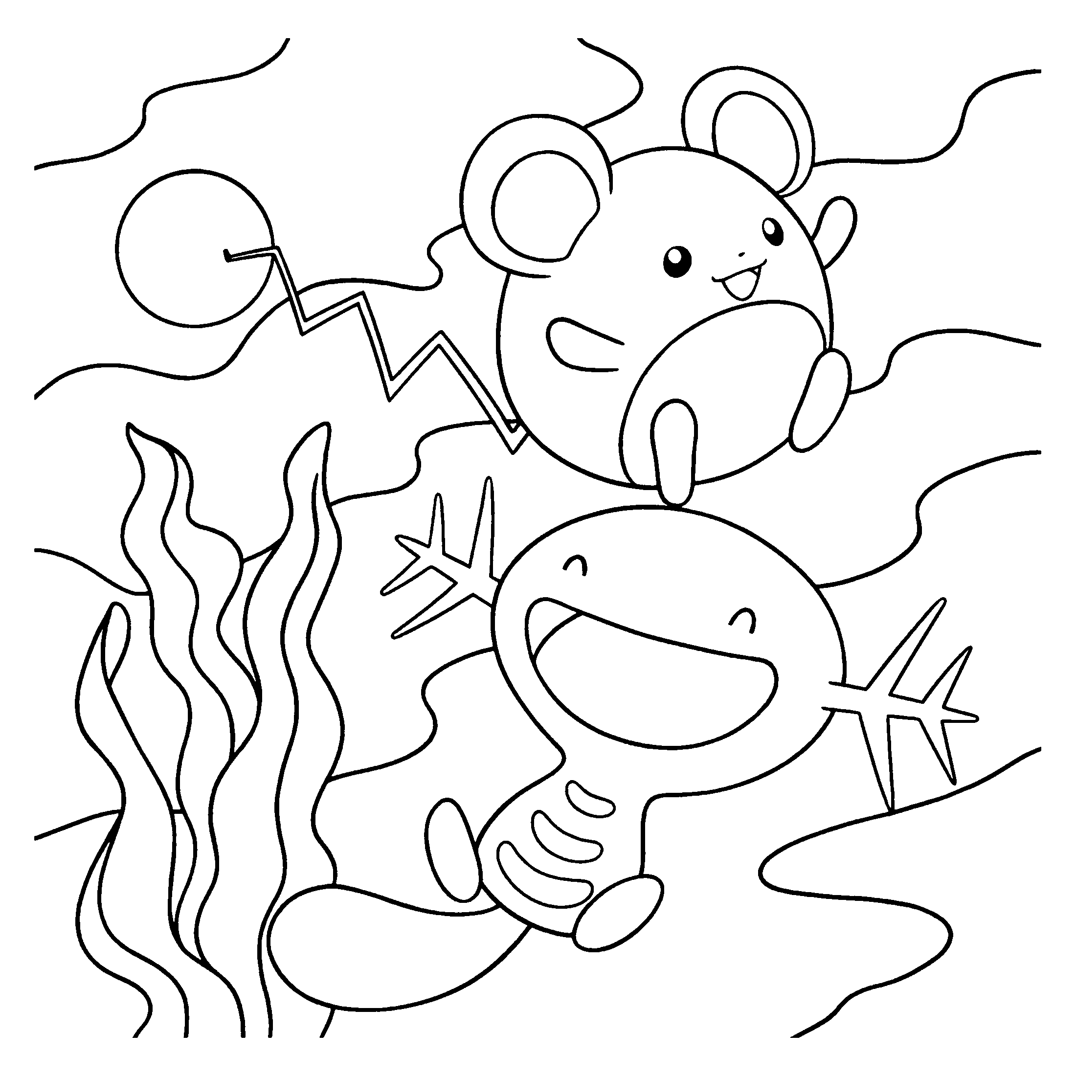 Pokemon diamond pearl coloring pages