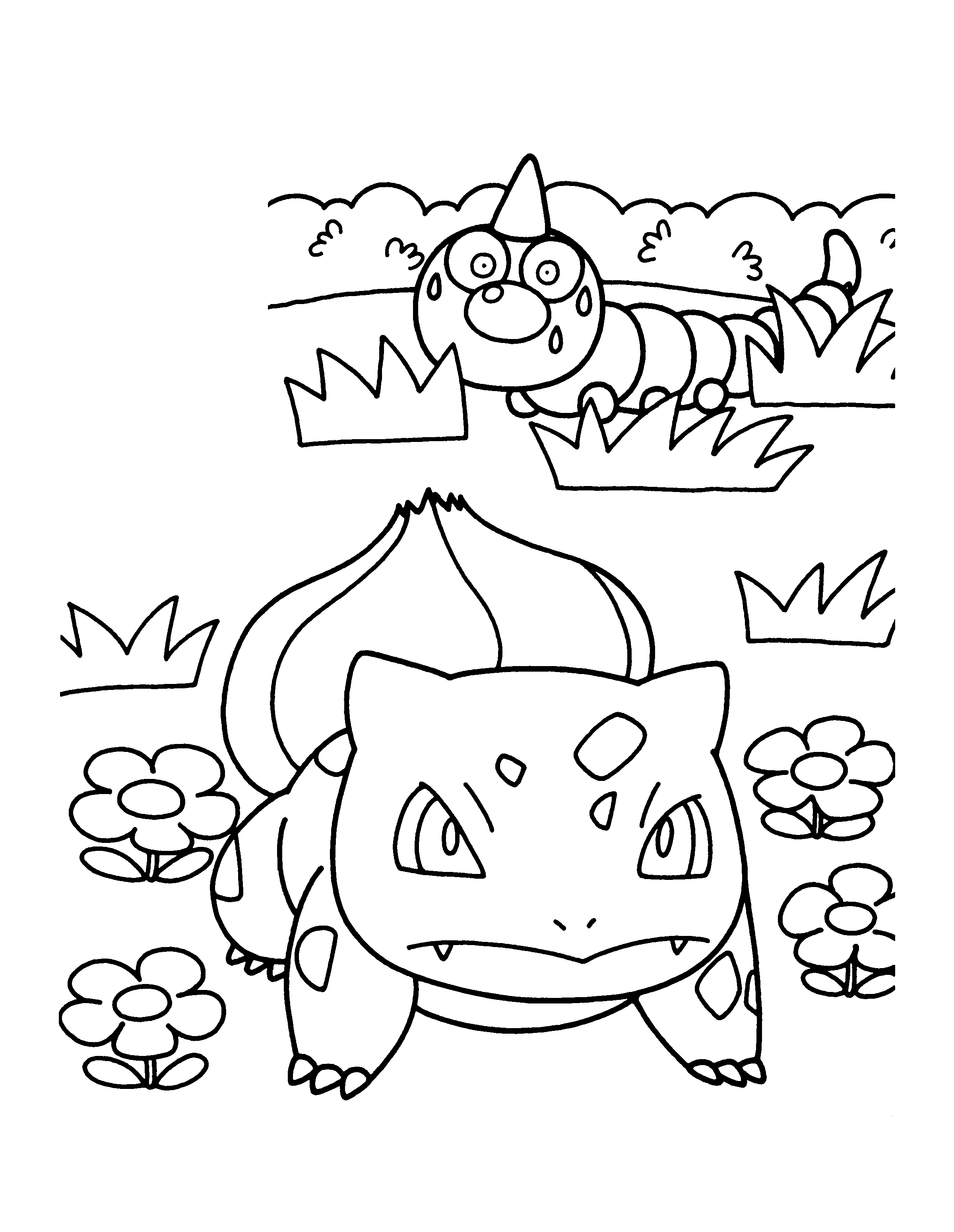 Desenhos para colorir Pokemon - Bulbasaur - Desenhos Pokemon