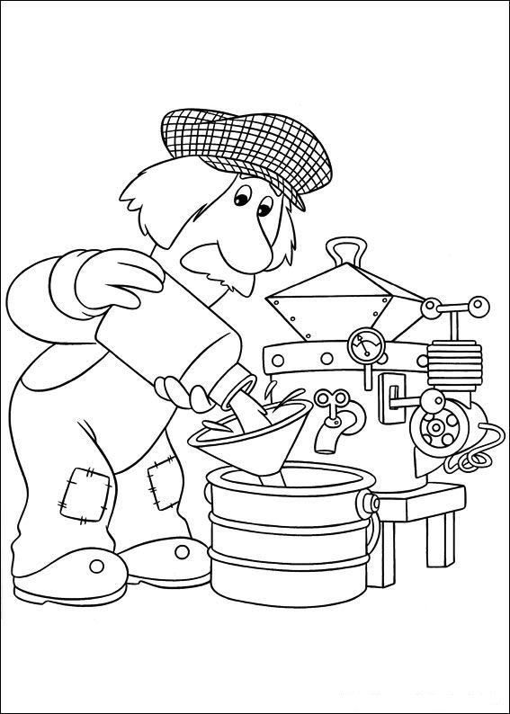 Postman pat coloring pages