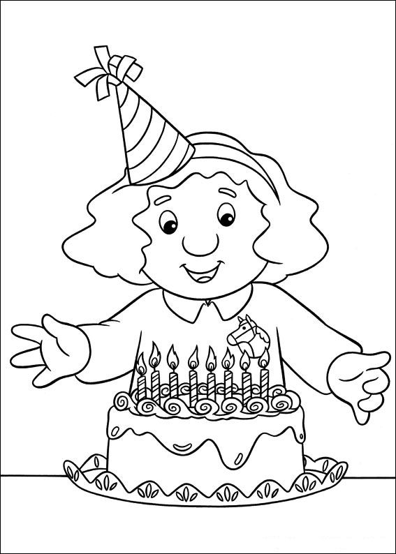 Postman pat coloring pages